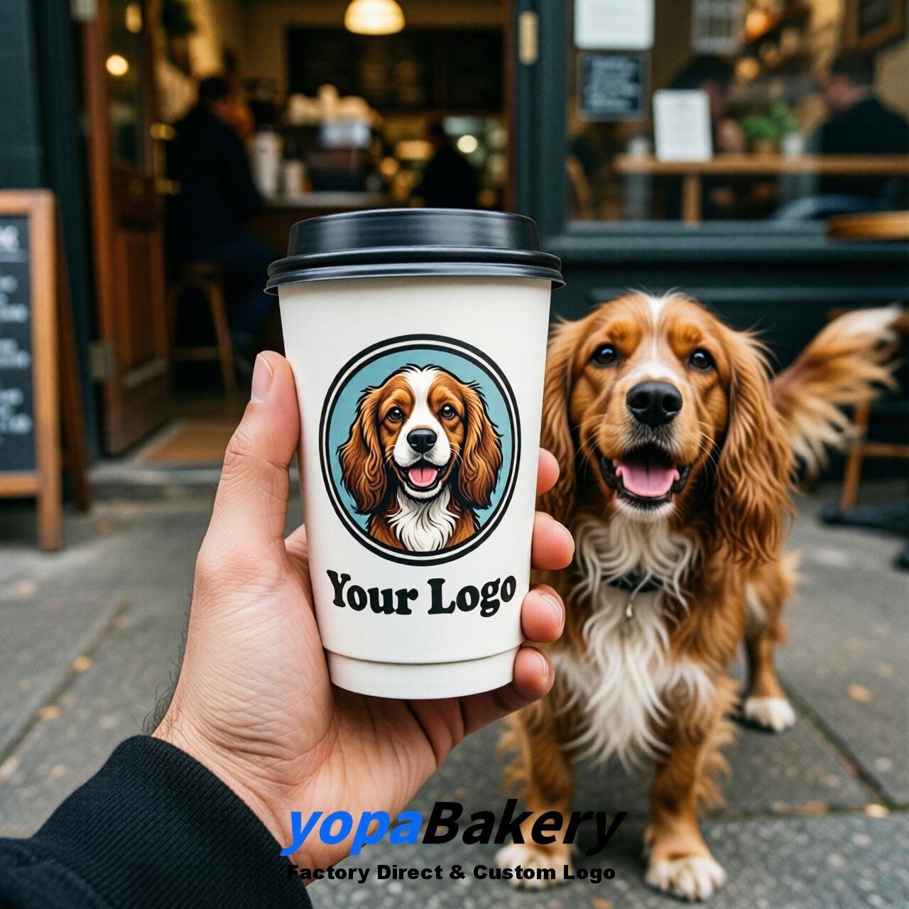 Cocker Spaniel Double Wall Paper Cups: 8oz/12oz/16oz/20oz/22oz/24oz