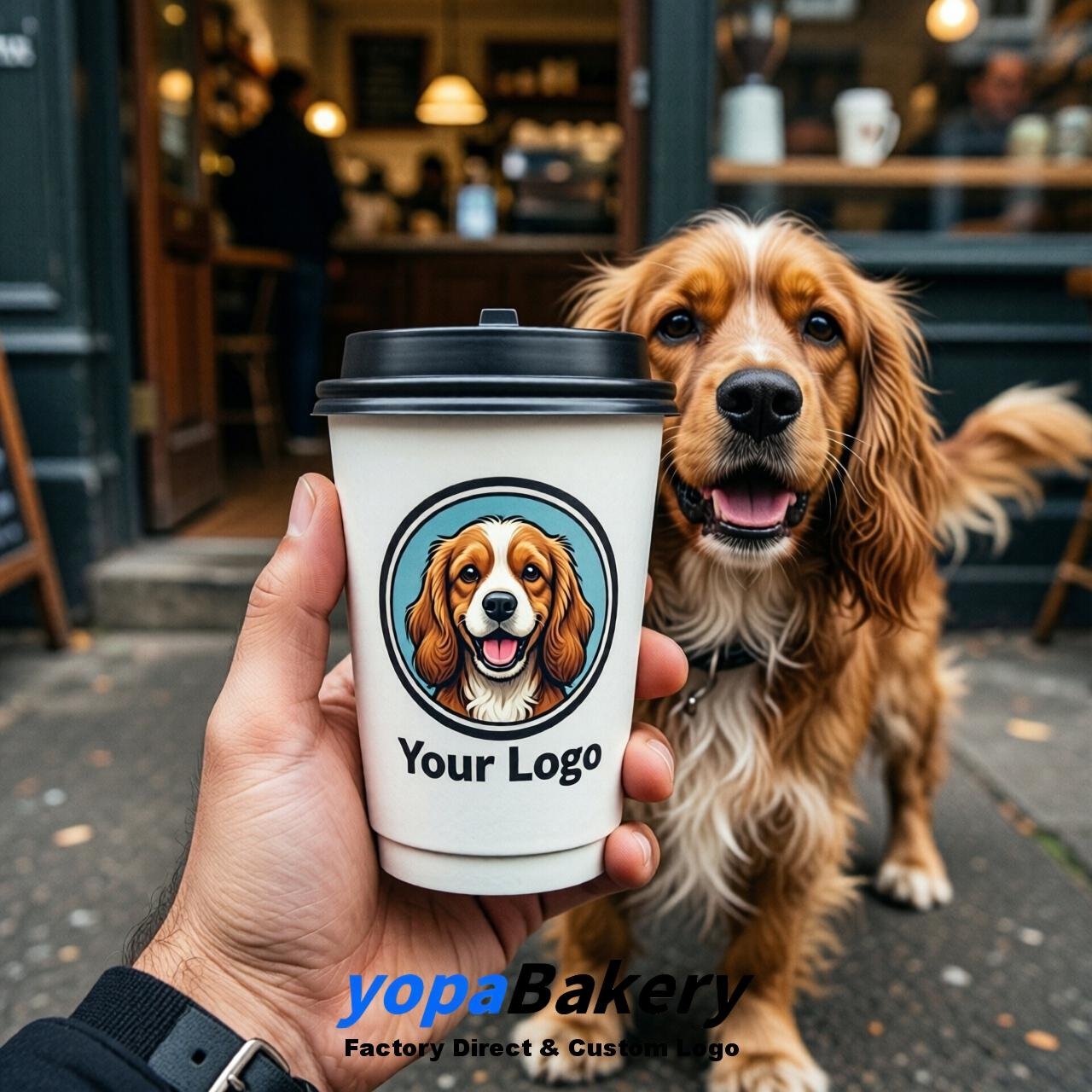 Cocker Spaniel Double Wall Paper Cups: 8oz/12oz/16oz/20oz/22oz/24oz