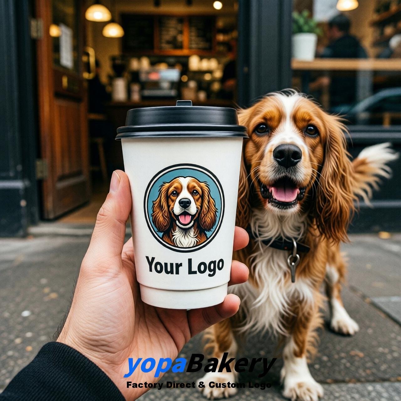 Cocker Spaniel Double Wall Paper Cups: 8oz/12oz/16oz/20oz/22oz/24oz