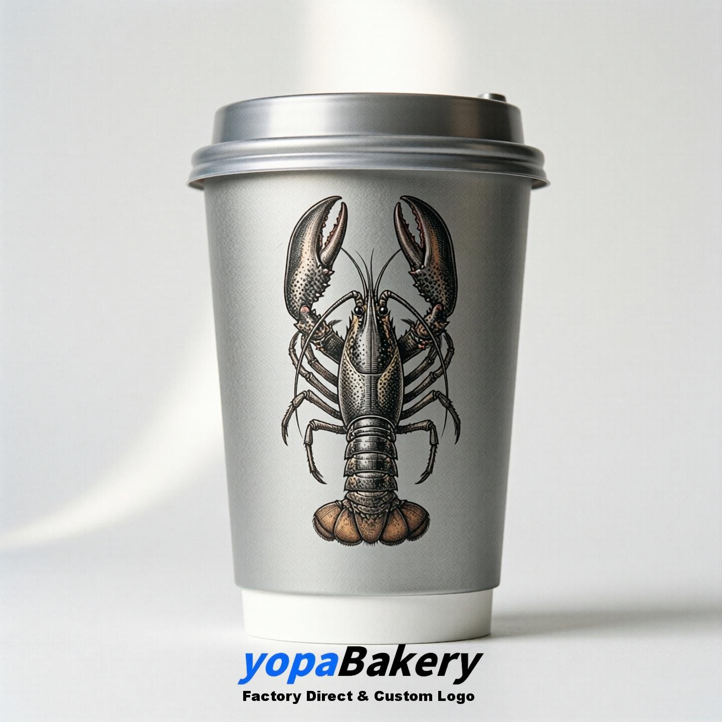 Crayfish Double Wall Paper Cups: 100ml/120ml/200ml/240ml/300ml/360ml/400ml/500ml/600ml/700ml