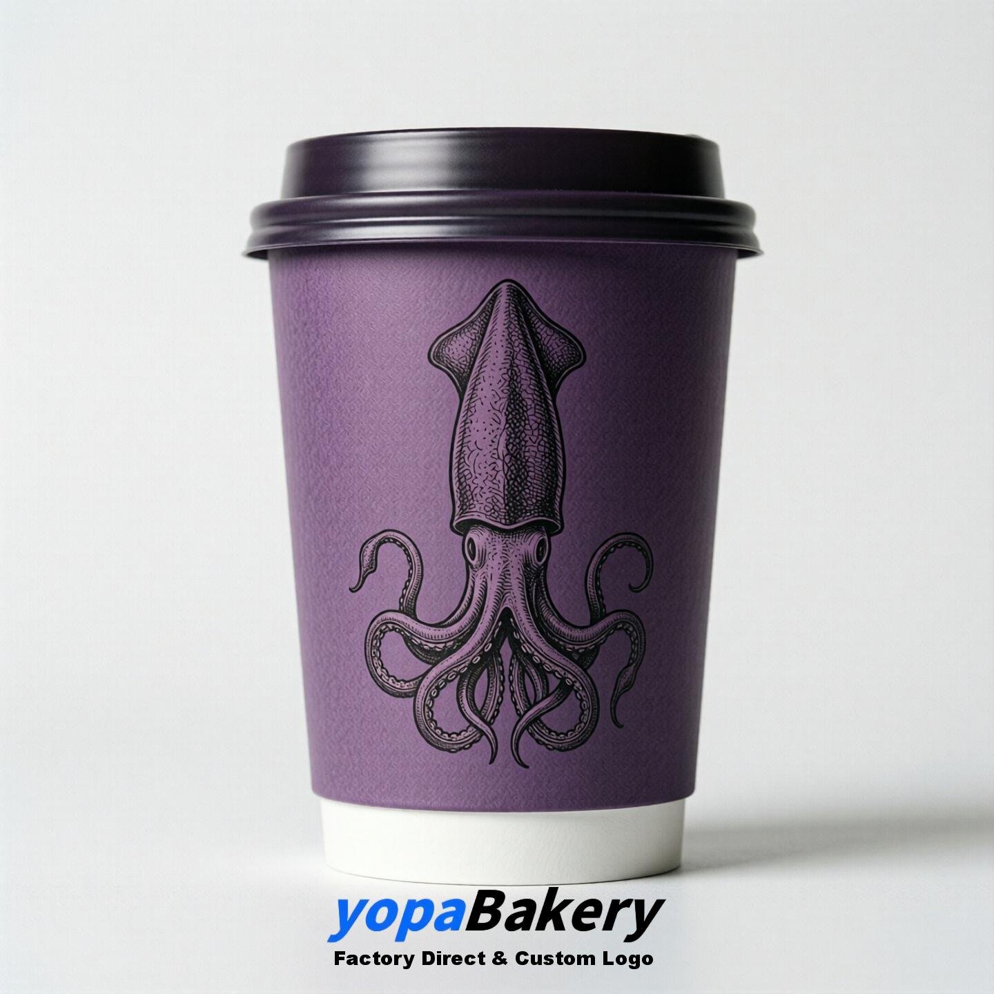Cuttlefish Double Wall Paper Cups: 100ml/120ml/200ml/240ml/300ml/360ml/400ml/500ml/600ml/700ml