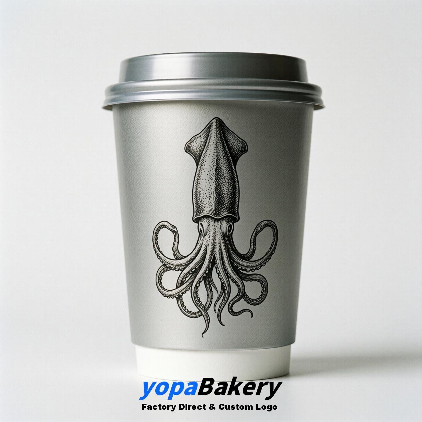 Cuttlefish Double Wall Paper Cups: 100ml/120ml/200ml/240ml/300ml/360ml/400ml/500ml/600ml/700ml