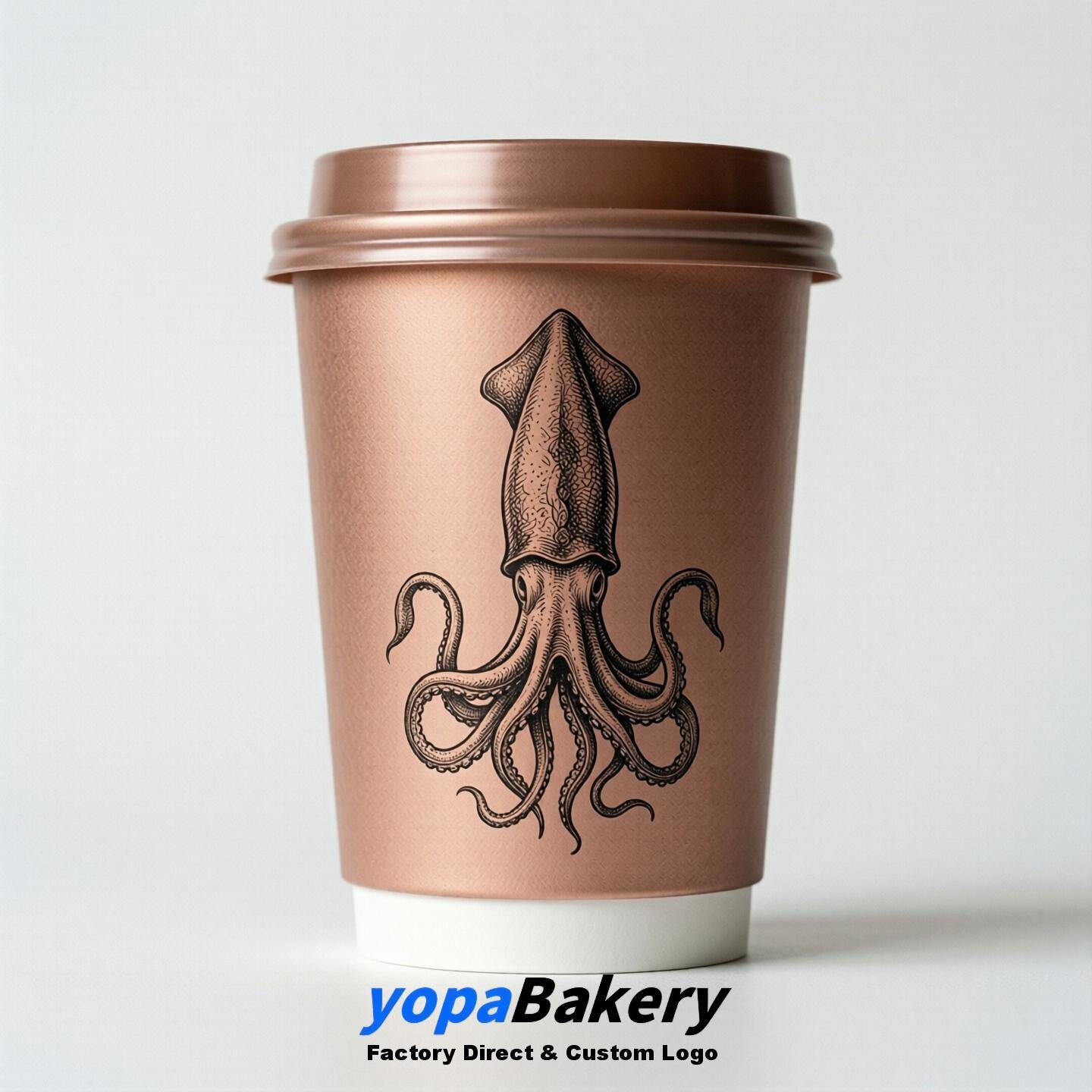 Cuttlefish Double Wall Paper Cups: 100ml/120ml/200ml/240ml/300ml/360ml/400ml/500ml/600ml/700ml