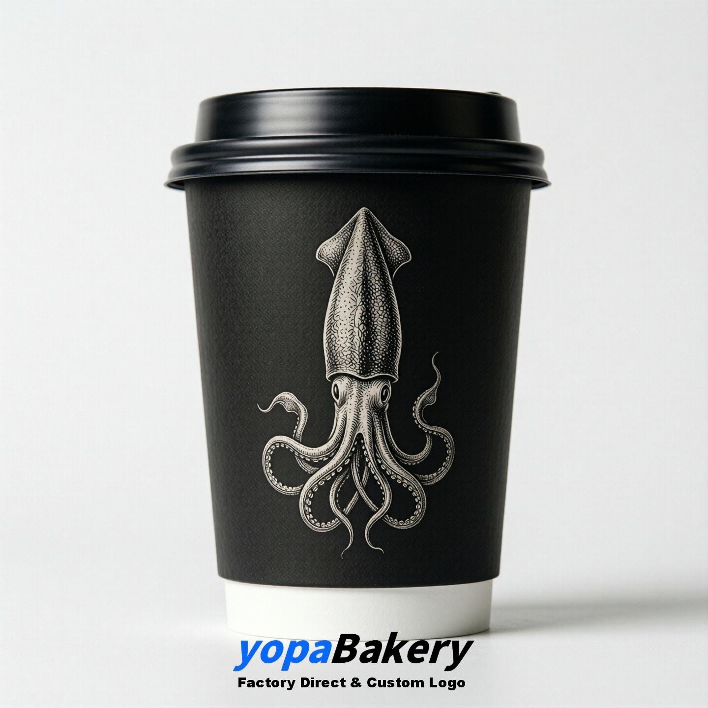Cuttlefish Double Wall Paper Cups: 100ml/120ml/200ml/240ml/300ml/360ml/400ml/500ml/600ml/700ml