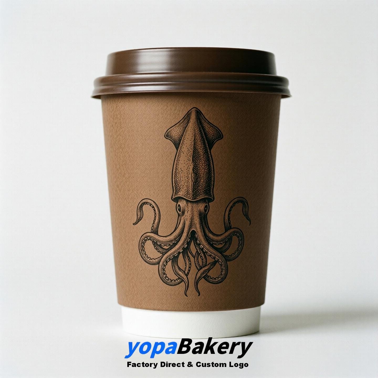 Cuttlefish Double Wall Paper Cups: 100ml/120ml/200ml/240ml/300ml/360ml/400ml/500ml/600ml/700ml