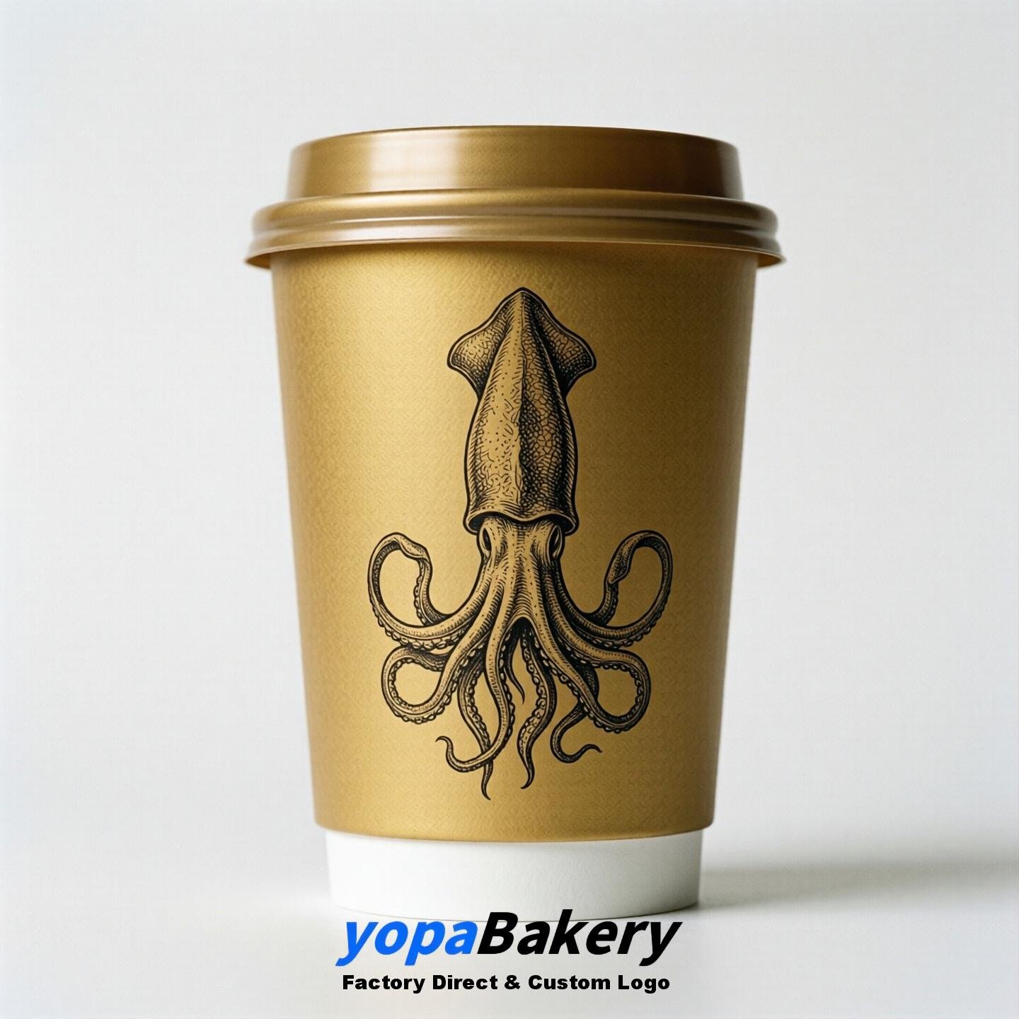 Cuttlefish Double Wall Paper Cups: 100ml/120ml/200ml/240ml/300ml/360ml/400ml/500ml/600ml/700ml