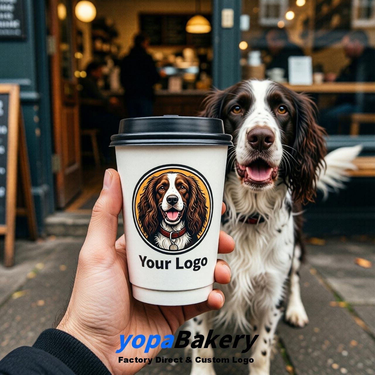 English Springer Spaniel Double Wall Paper Cups: 8oz/12oz/16oz/20oz/22oz/24oz