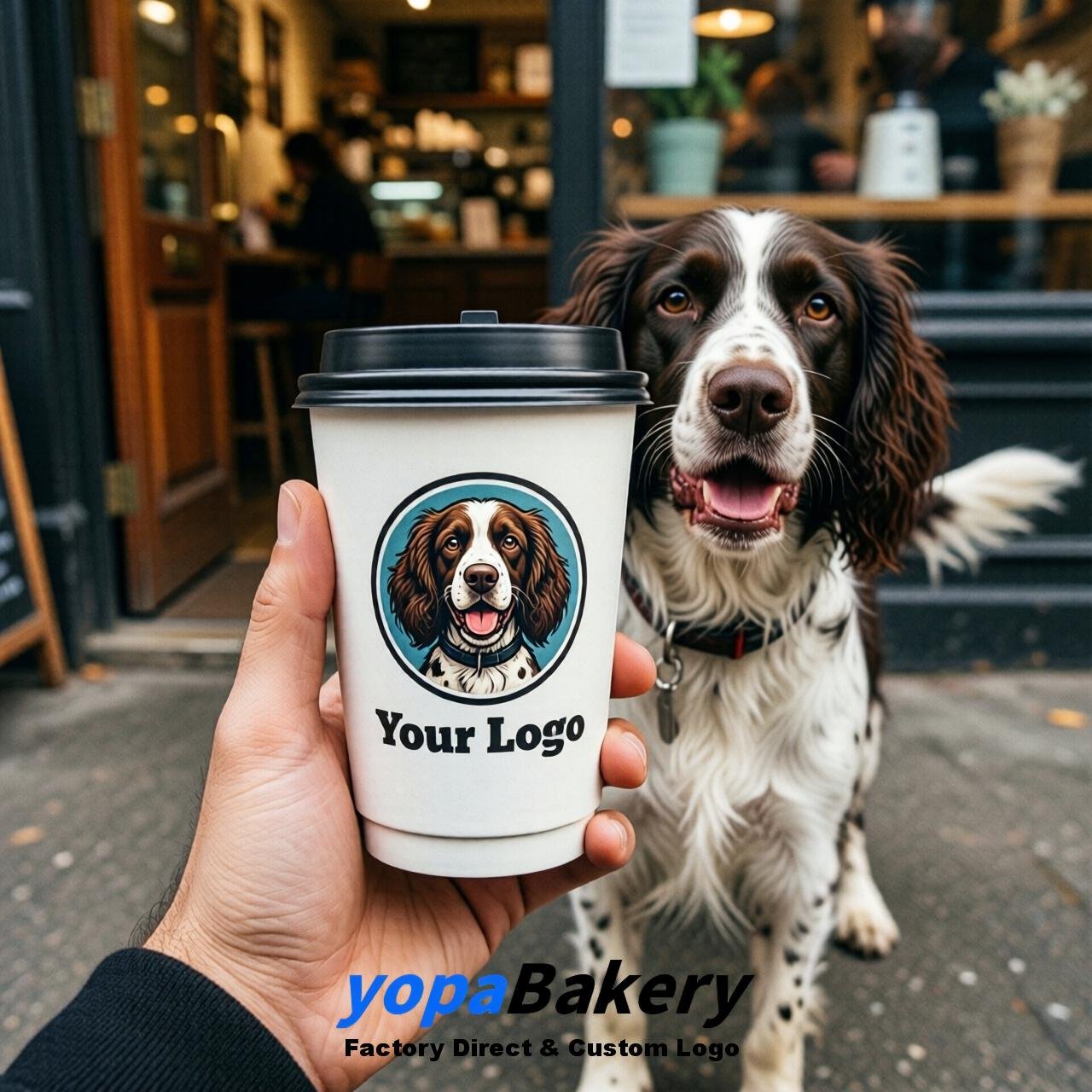 English Springer Spaniel Double Wall Paper Cups: 8oz/12oz/16oz/20oz/22oz/24oz