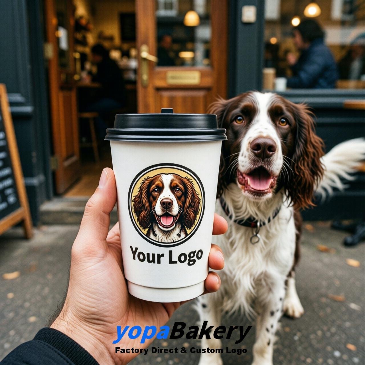 English Springer Spaniel Double Wall Paper Cups: 8oz/12oz/16oz/20oz/22oz/24oz