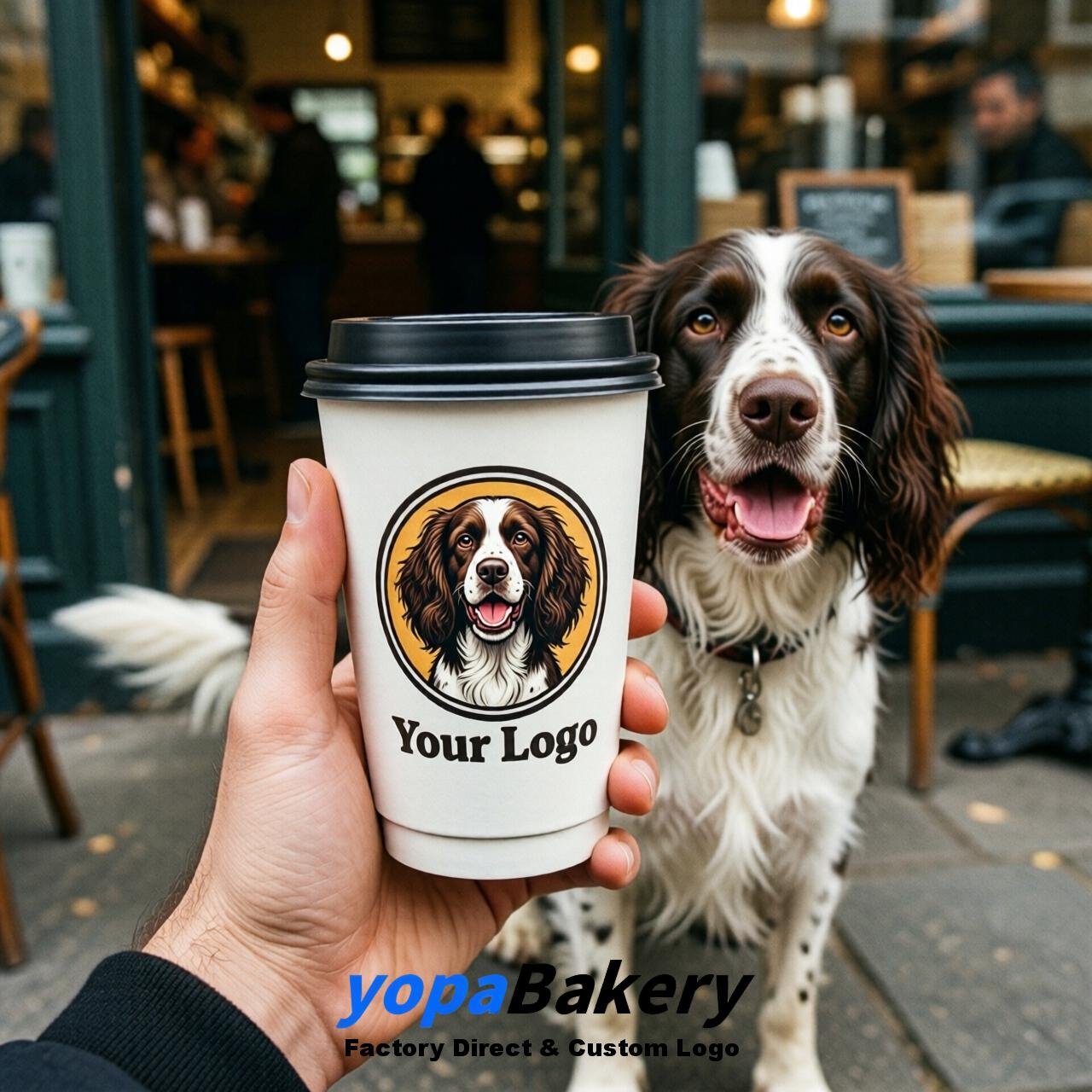 English Springer Spaniel Double Wall Paper Cups: 8oz/12oz/16oz/20oz/22oz/24oz
