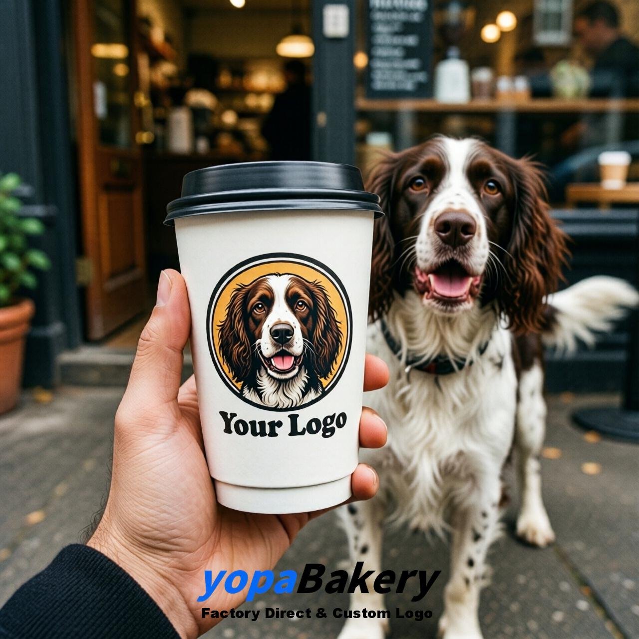 English Springer Spaniel Double Wall Paper Cups: 8oz/12oz/16oz/20oz/22oz/24oz