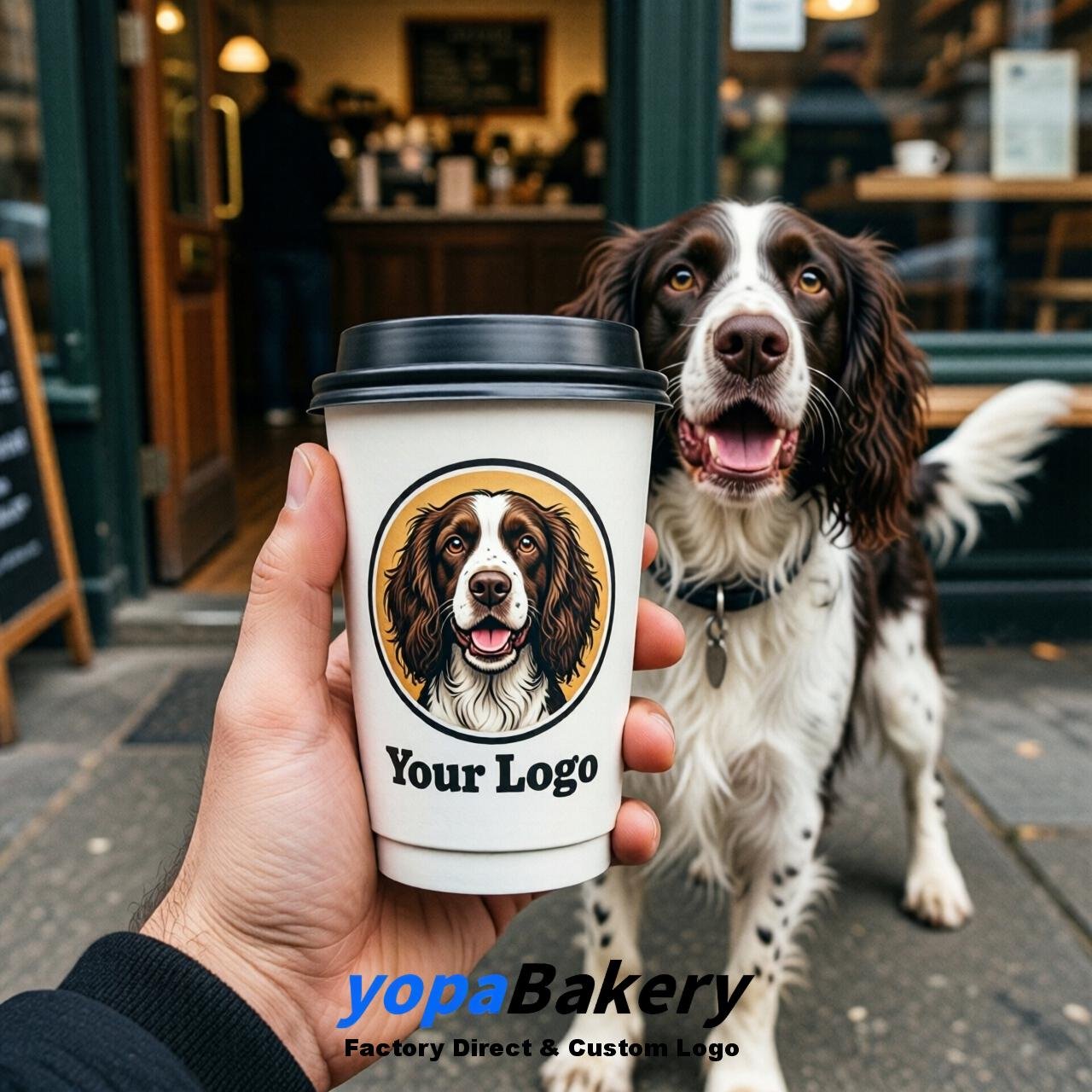 English Springer Spaniel Double Wall Paper Cups: 8oz/12oz/16oz/20oz/22oz/24oz