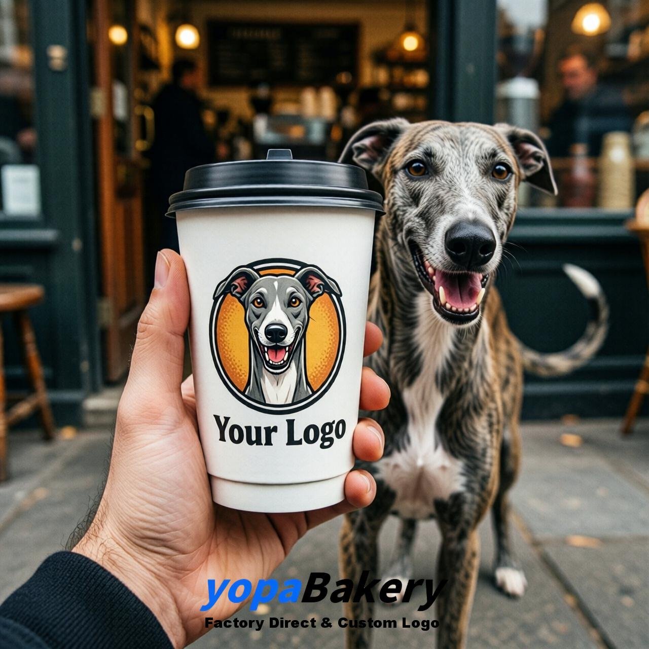 Greyhound Double Wall Paper Cups: 8oz/12oz/16oz/20oz/22oz/24oz