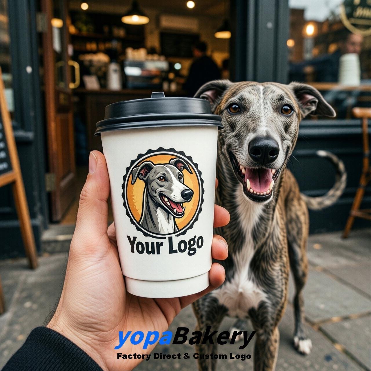 Greyhound Double Wall Paper Cups: 8oz/12oz/16oz/20oz/22oz/24oz