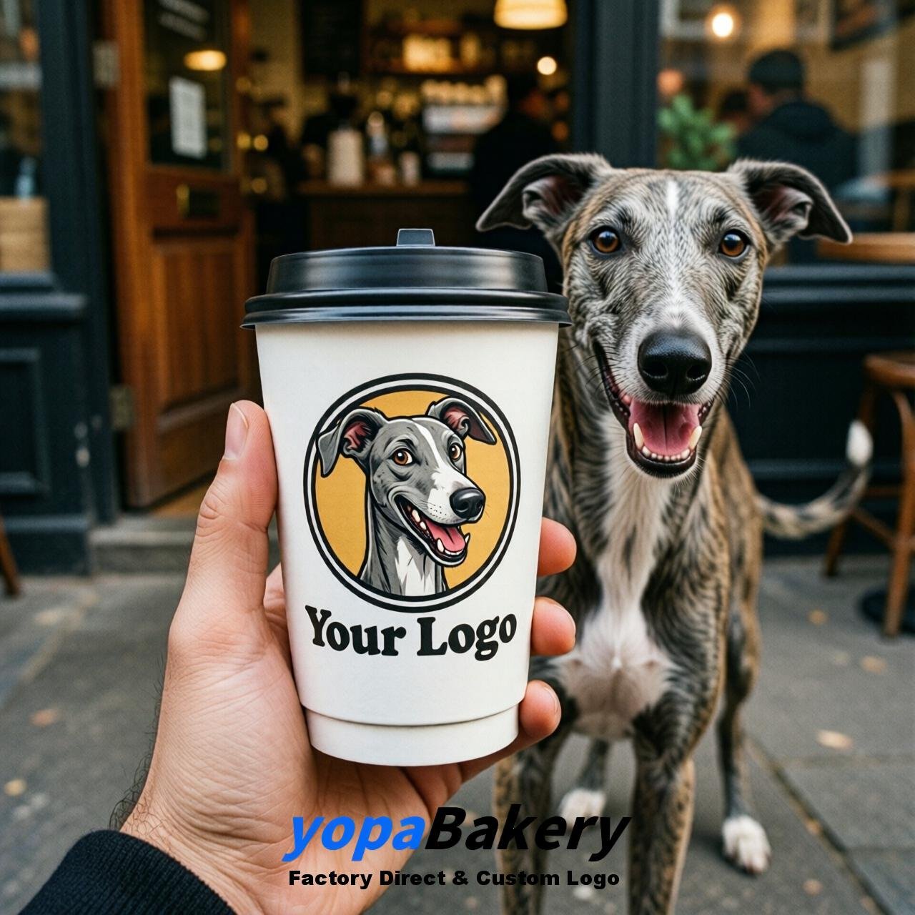 Greyhound Double Wall Paper Cups: 8oz/12oz/16oz/20oz/22oz/24oz