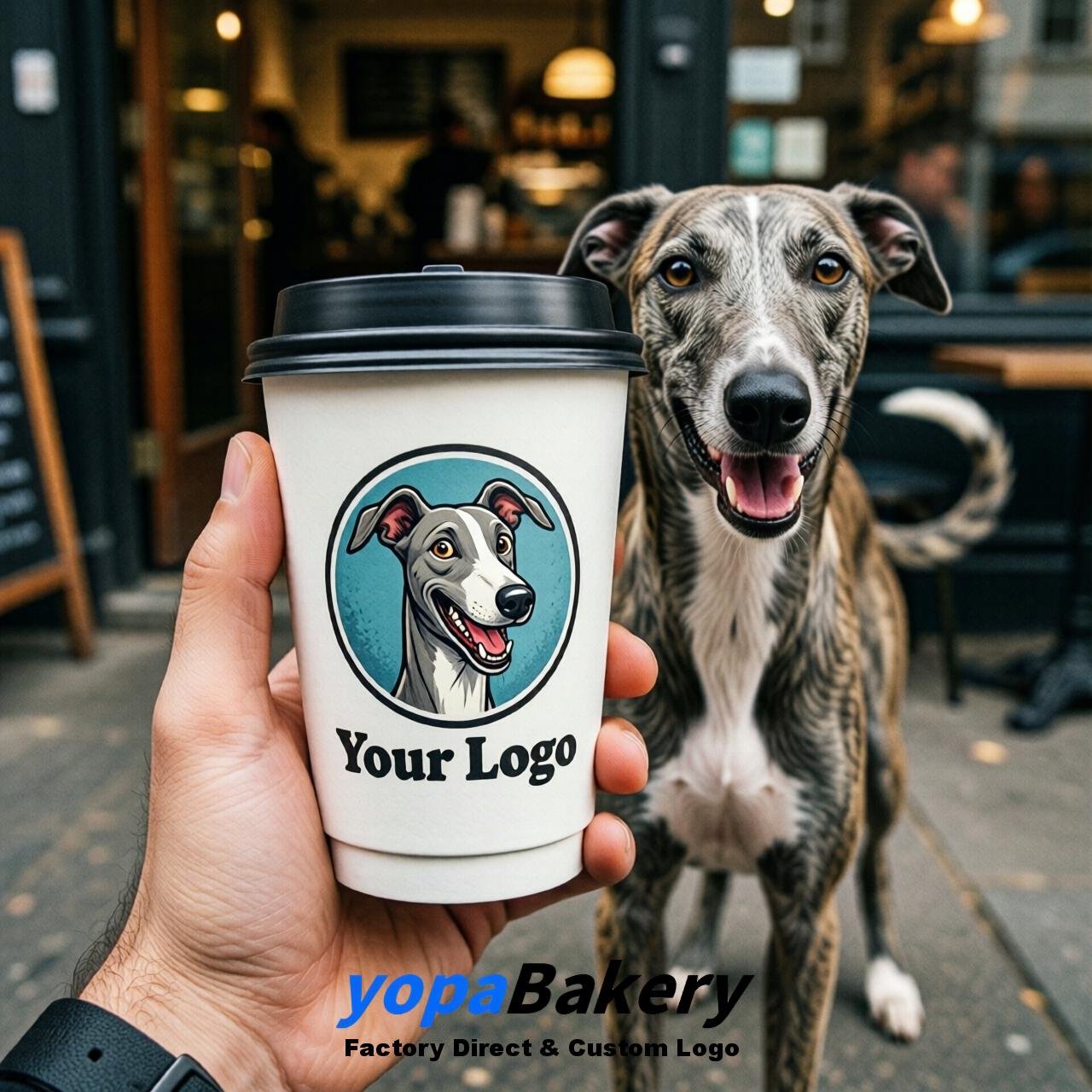 Greyhound Double Wall Paper Cups: 8oz/12oz/16oz/20oz/22oz/24oz