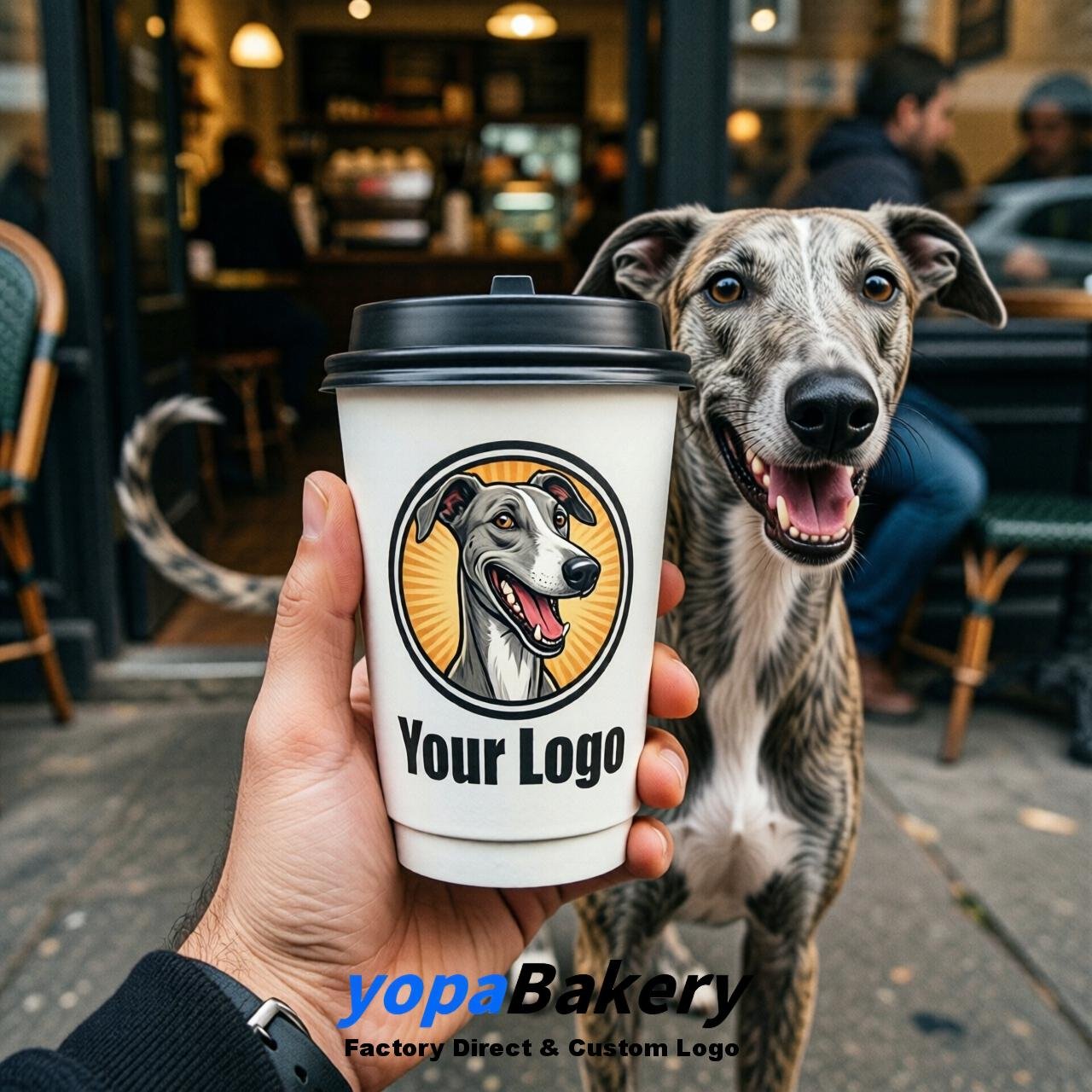 Greyhound Double Wall Paper Cups: 8oz/12oz/16oz/20oz/22oz/24oz