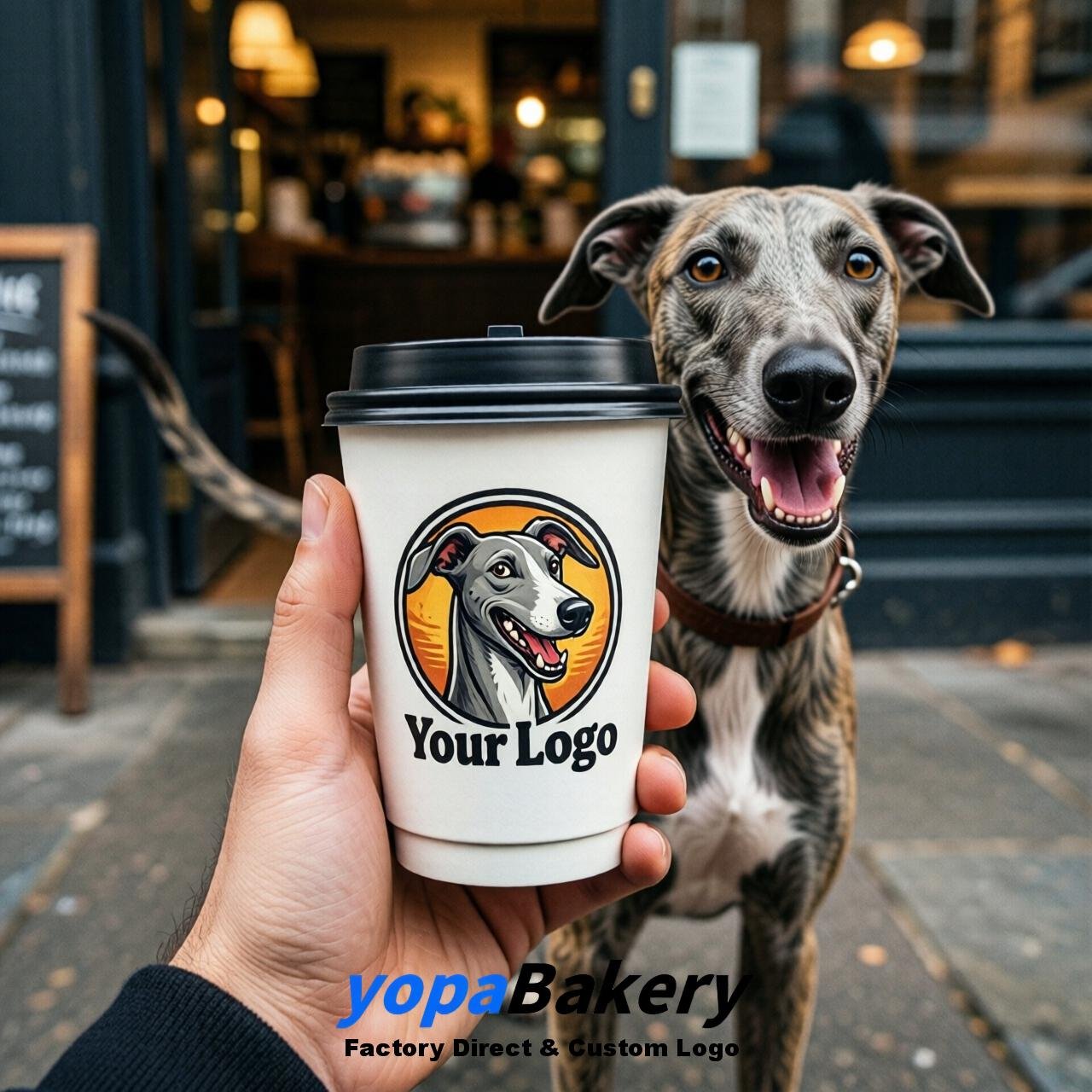 Greyhound Double Wall Paper Cups: 8oz/12oz/16oz/20oz/22oz/24oz