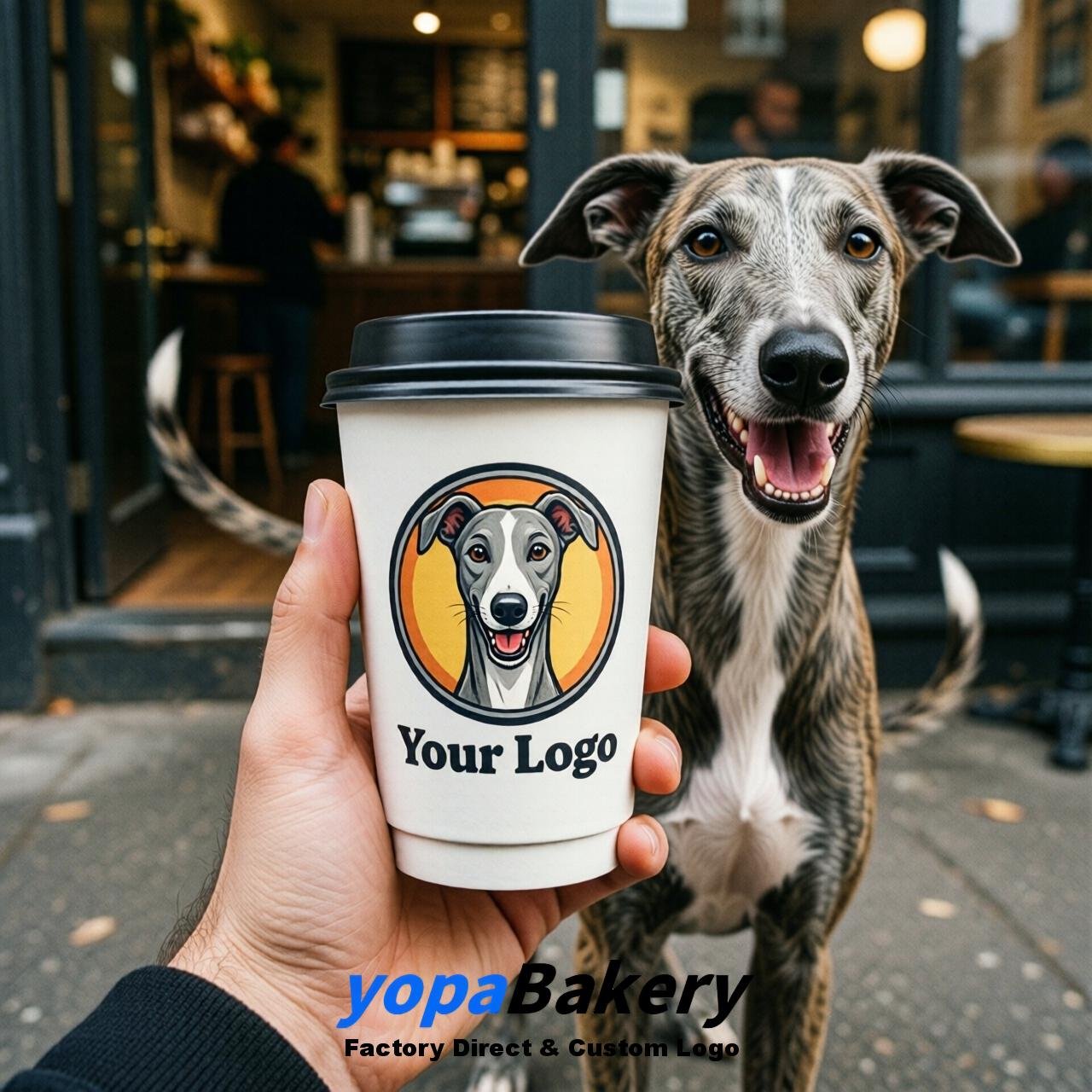 Greyhound Double Wall Paper Cups: 8oz/12oz/16oz/20oz/22oz/24oz