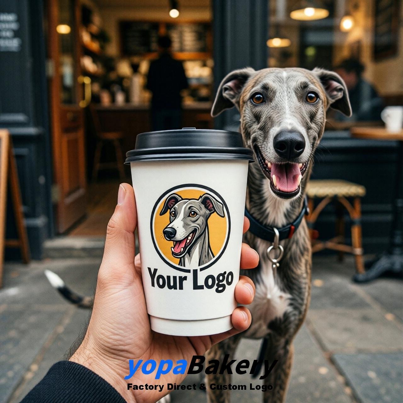 Greyhound Double Wall Paper Cups: 8oz/12oz/16oz/20oz/22oz/24oz