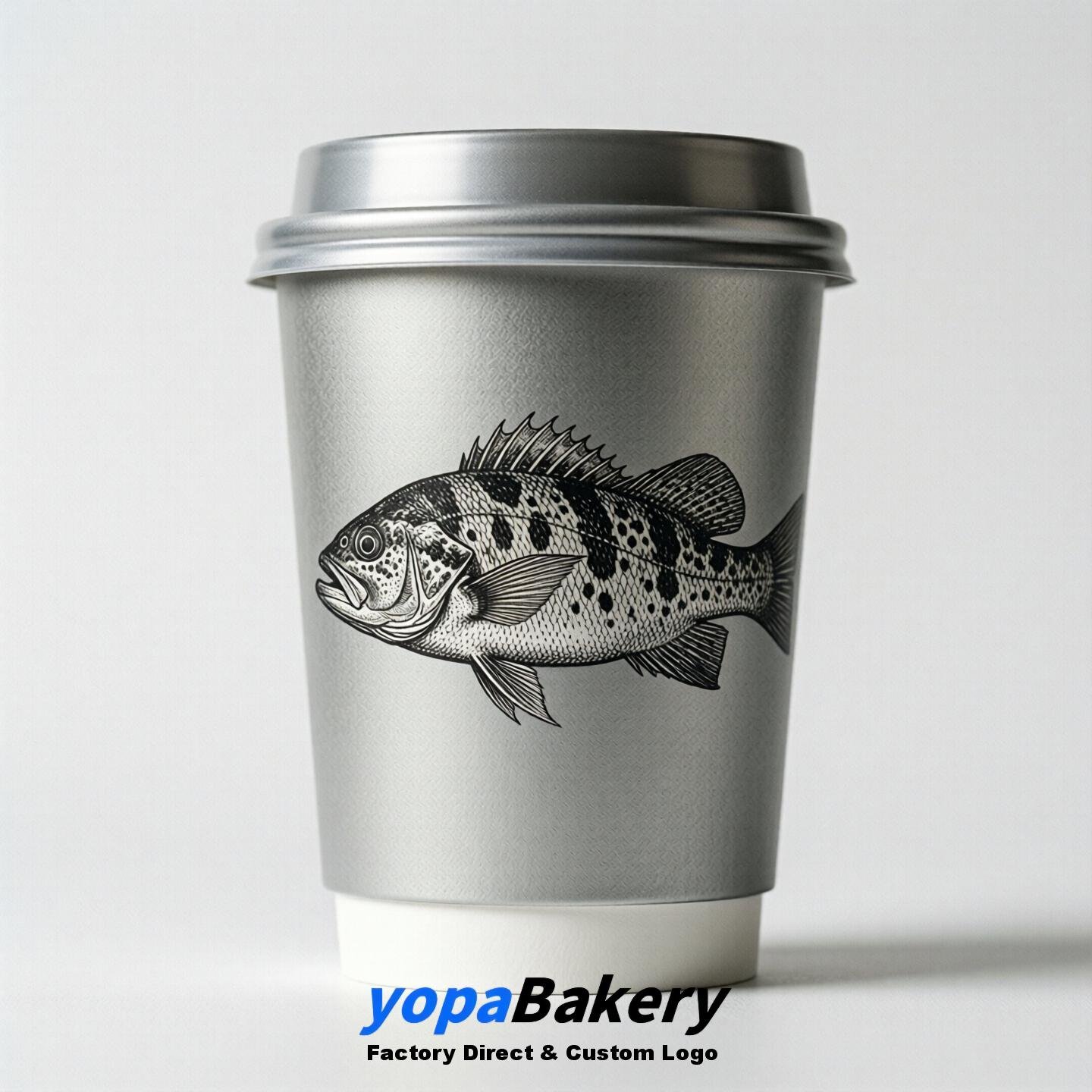 Grouper Double Wall Paper Cups: 100ml/120ml/200ml/240ml/300ml/360ml/400ml/500ml/600ml/700ml
