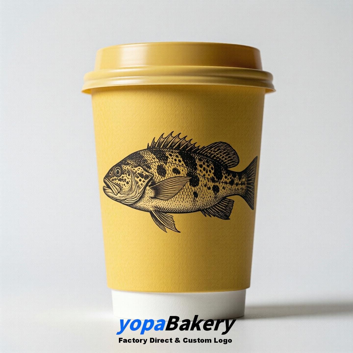 Grouper Double Wall Paper Cups: 100ml/120ml/200ml/240ml/300ml/360ml/400ml/500ml/600ml/700ml