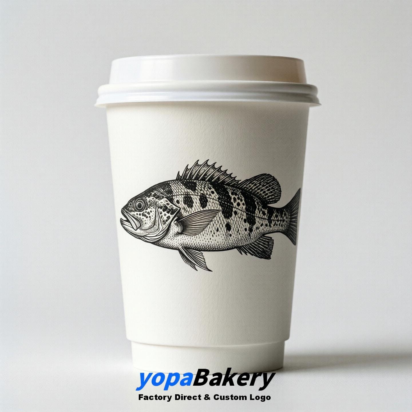 Grouper Double Wall Paper Cups: 100ml/120ml/200ml/240ml/300ml/360ml/400ml/500ml/600ml/700ml