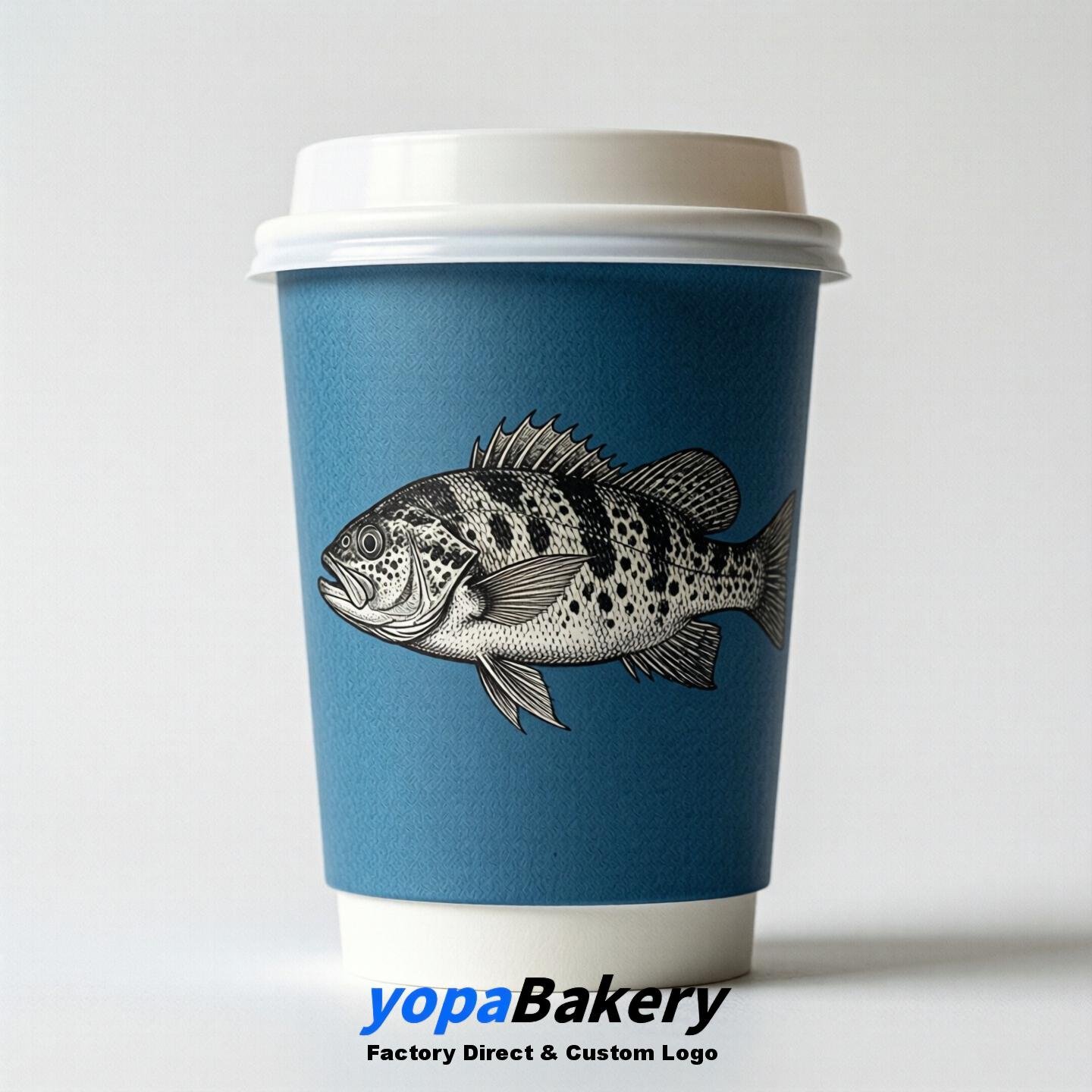 Grouper Double Wall Paper Cups: 100ml/120ml/200ml/240ml/300ml/360ml/400ml/500ml/600ml/700ml