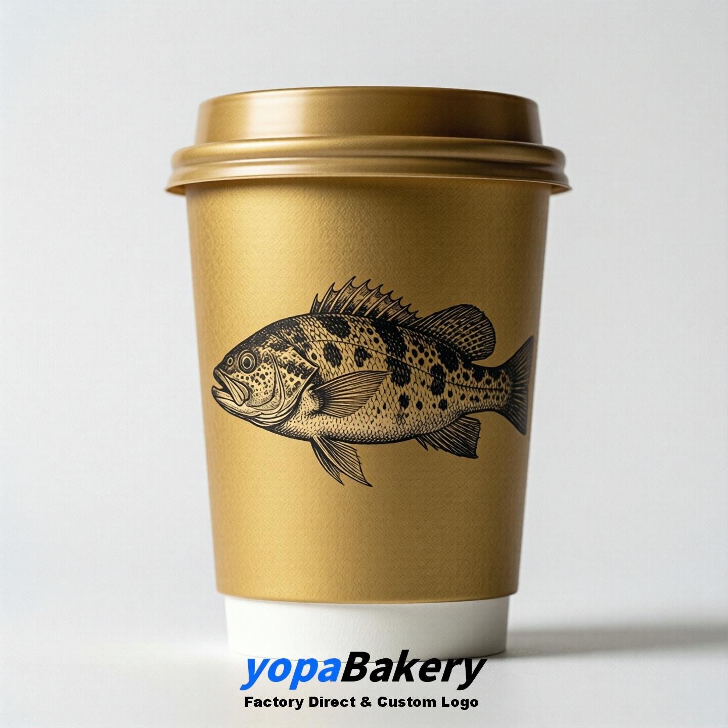 Grouper Double Wall Paper Cups: 100ml/120ml/200ml/240ml/300ml/360ml/400ml/500ml/600ml/700ml