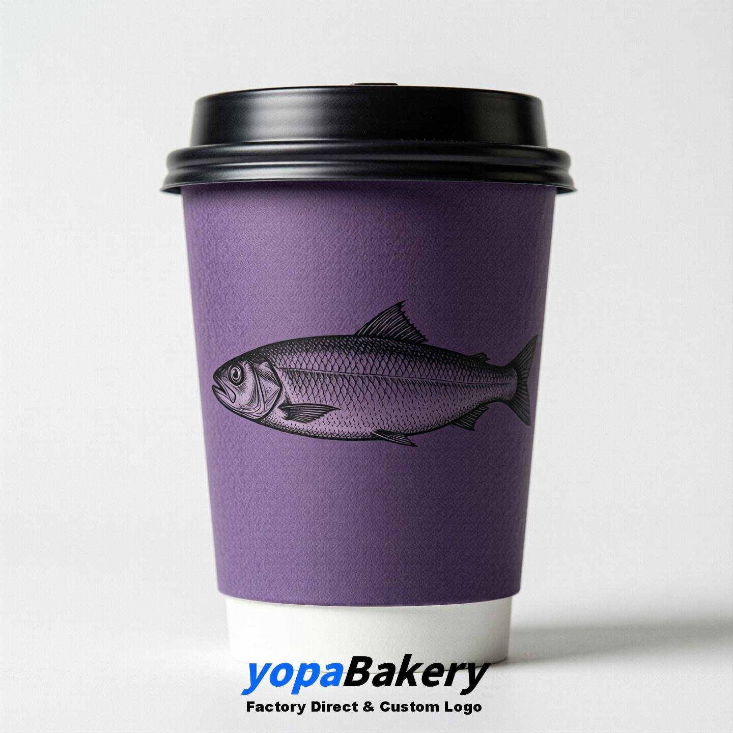 Herring Double Wall Paper Cups: 100ml/120ml/200ml/240ml/300ml/360ml/400ml/500ml/600ml/700ml