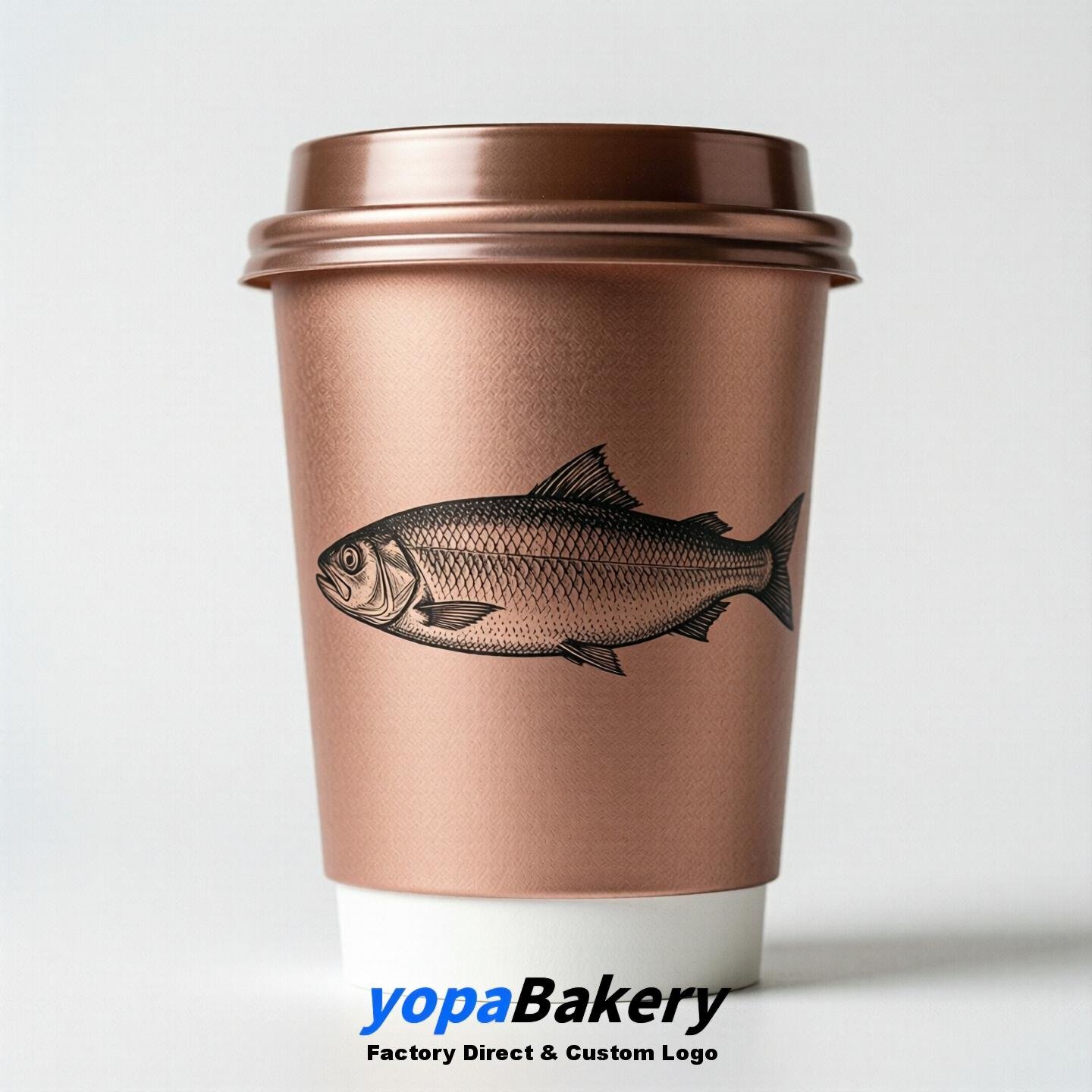 Herring Double Wall Paper Cups: 100ml/120ml/200ml/240ml/300ml/360ml/400ml/500ml/600ml/700ml