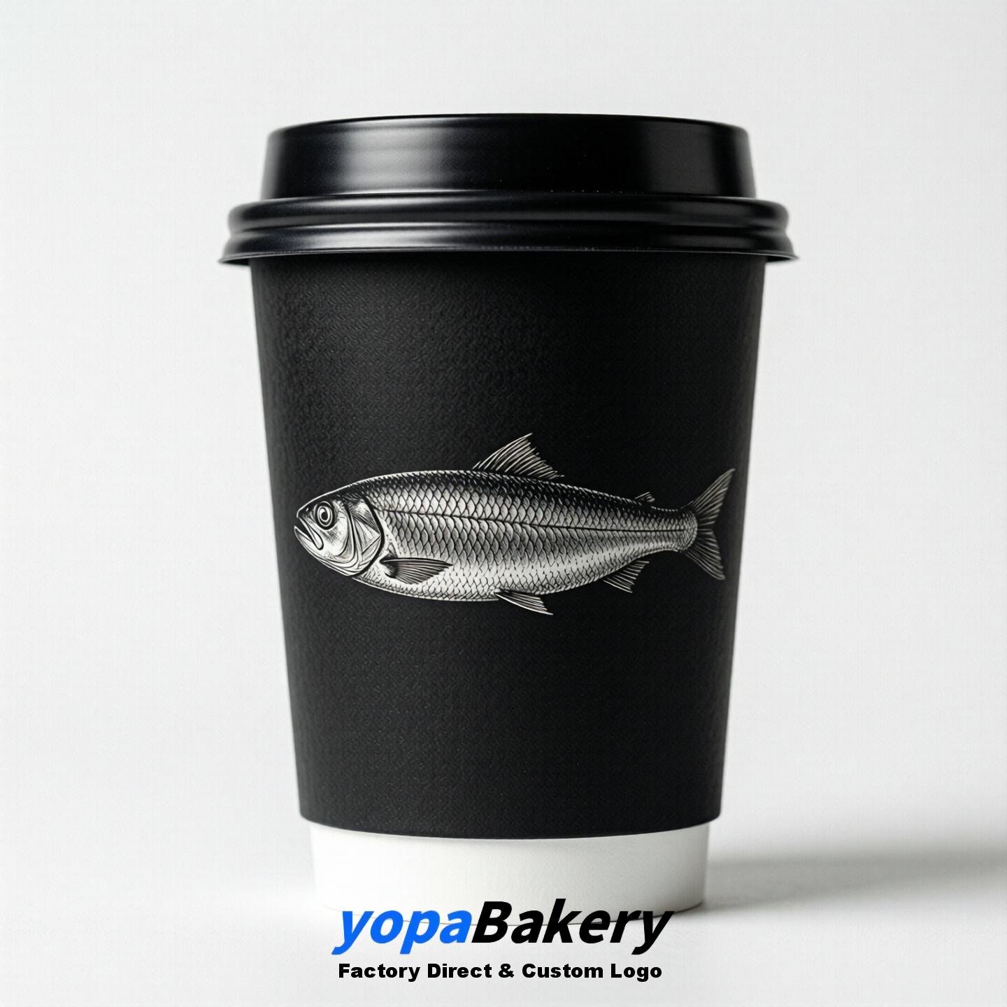 Herring Double Wall Paper Cups: 100ml/120ml/200ml/240ml/300ml/360ml/400ml/500ml/600ml/700ml