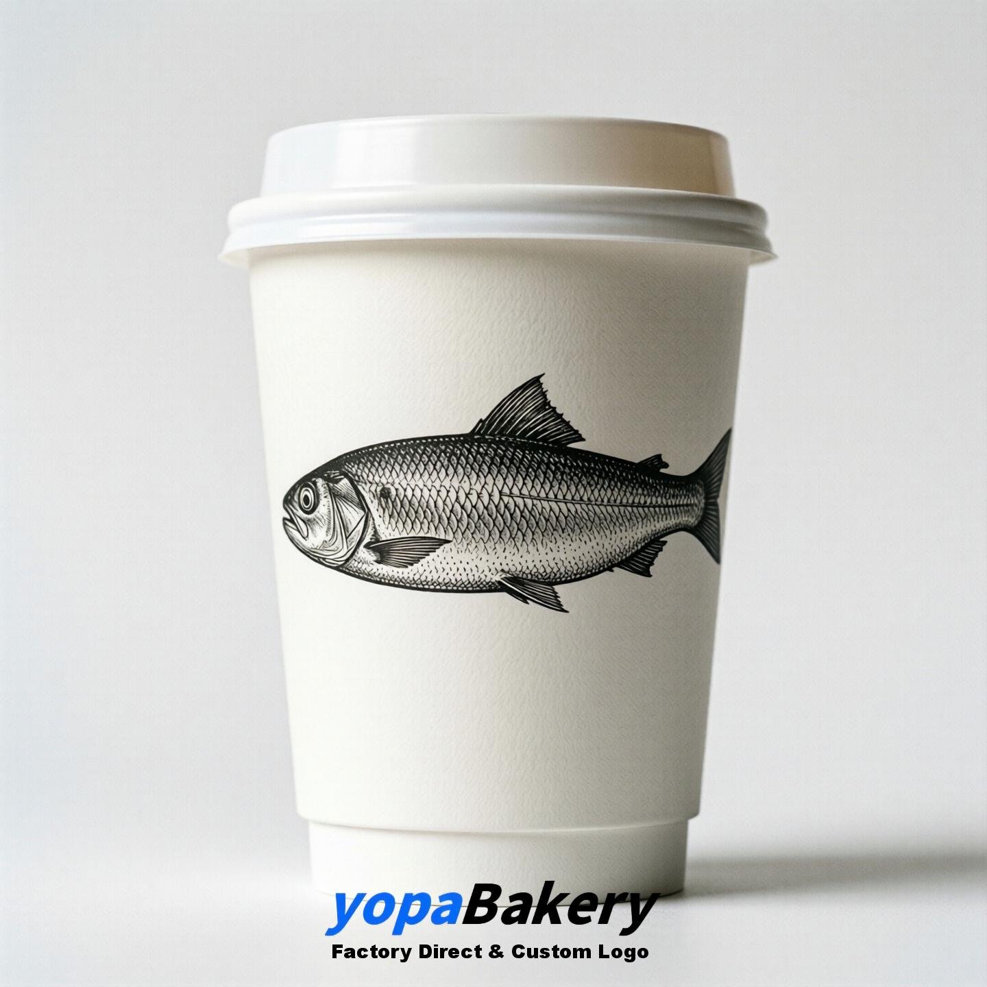 Herring Double Wall Paper Cups: 100ml/120ml/200ml/240ml/300ml/360ml/400ml/500ml/600ml/700ml