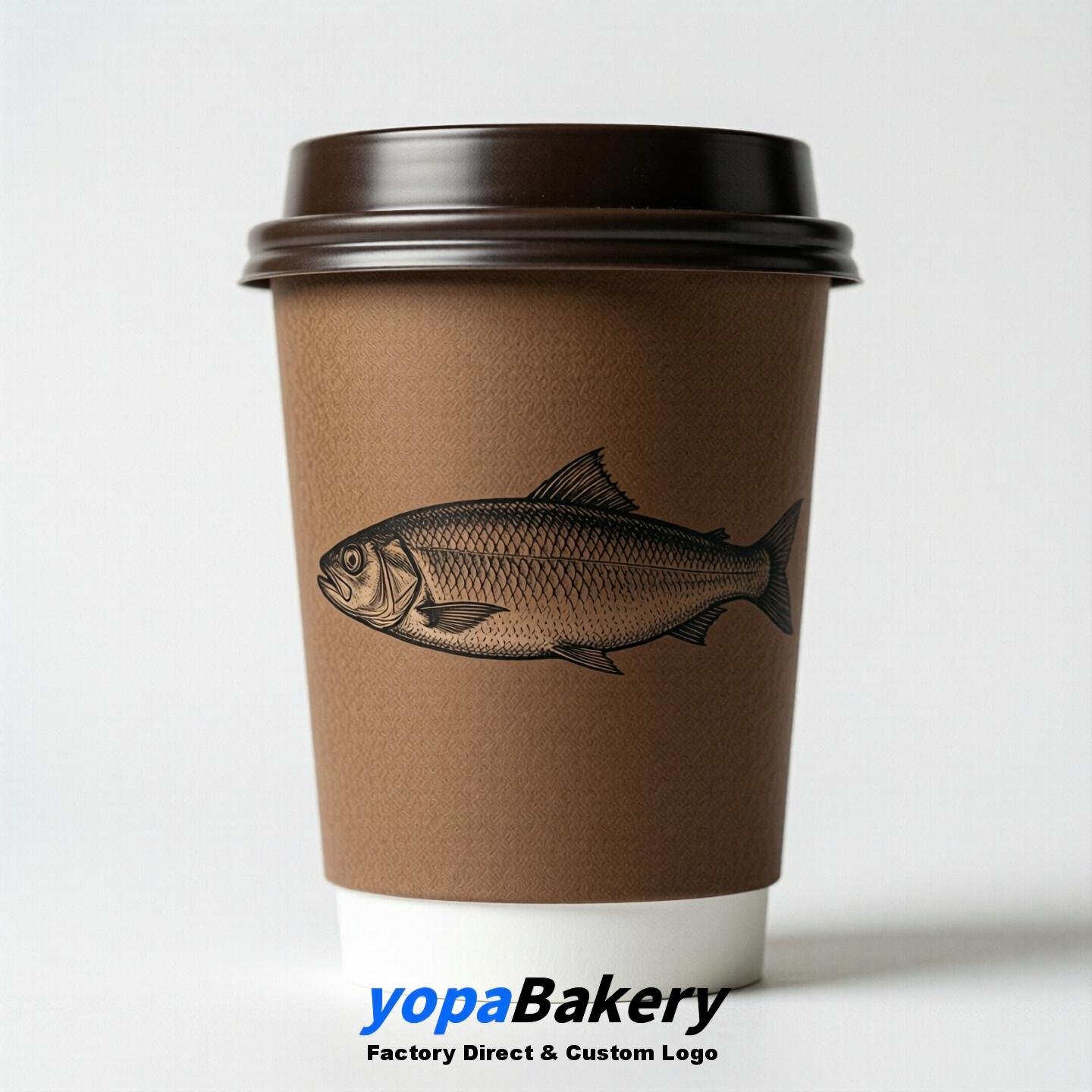 Herring Double Wall Paper Cups: 100ml/120ml/200ml/240ml/300ml/360ml/400ml/500ml/600ml/700ml