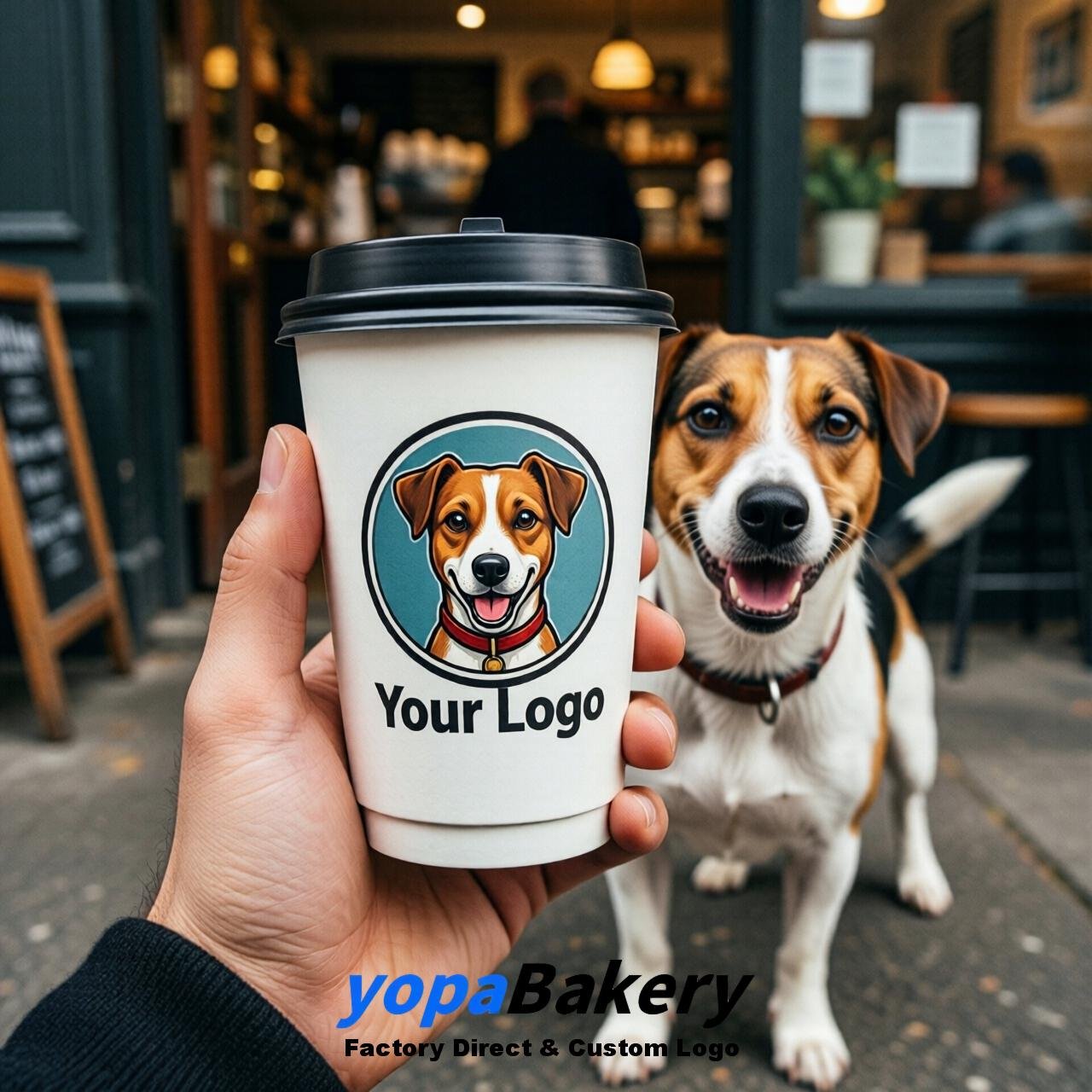 Jack Russell Terrier Double Wall Paper Cups: 8oz/12oz/16oz/20oz/22oz/24oz