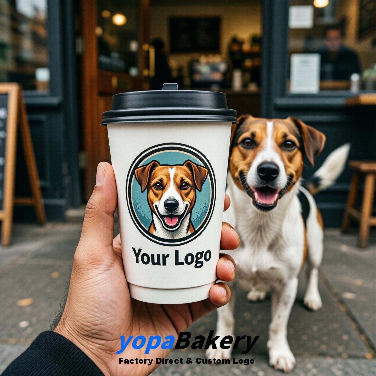 Jack Russell Terrier Double Wall Paper Cups: 8oz/12oz/16oz/20oz/22oz/24oz