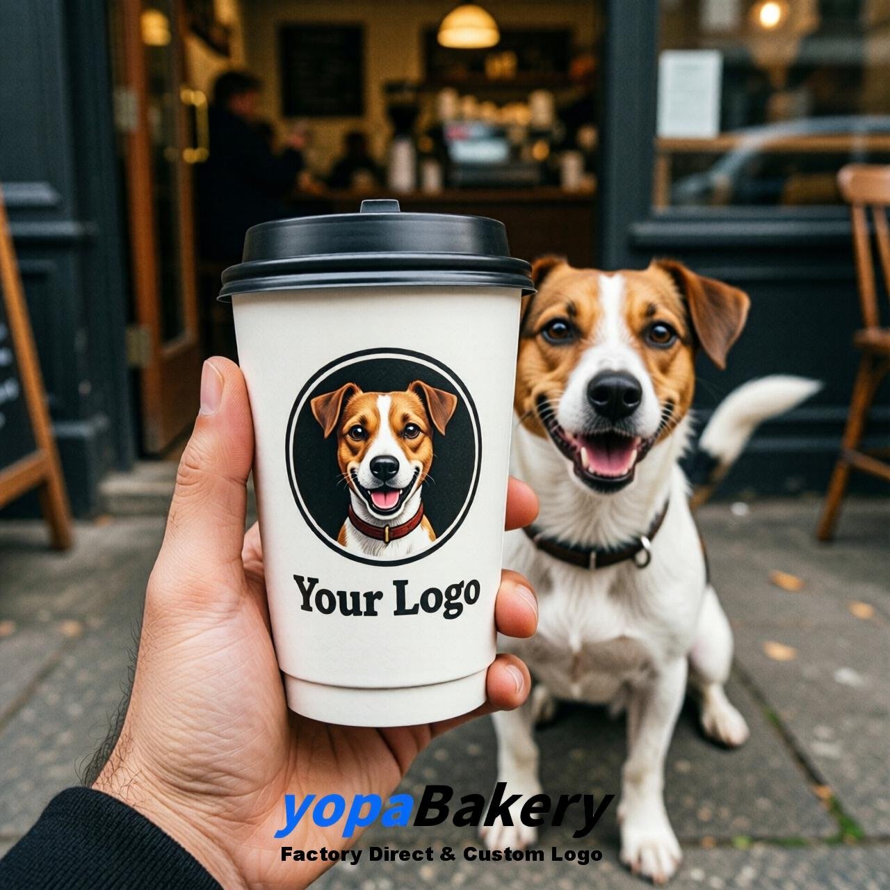 Jack Russell Terrier Double Wall Paper Cups: 8oz/12oz/16oz/20oz/22oz/24oz