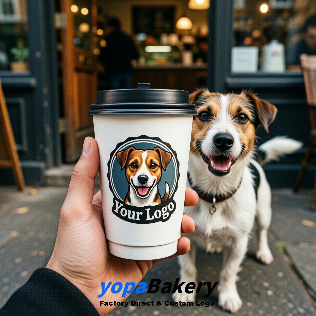 Jack Russell Terrier Double Wall Paper Cups: 8oz/12oz/16oz/20oz/22oz/24oz