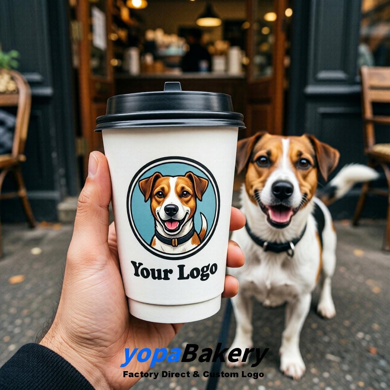 Jack Russell Terrier Double Wall Paper Cups: 8oz/12oz/16oz/20oz/22oz/24oz