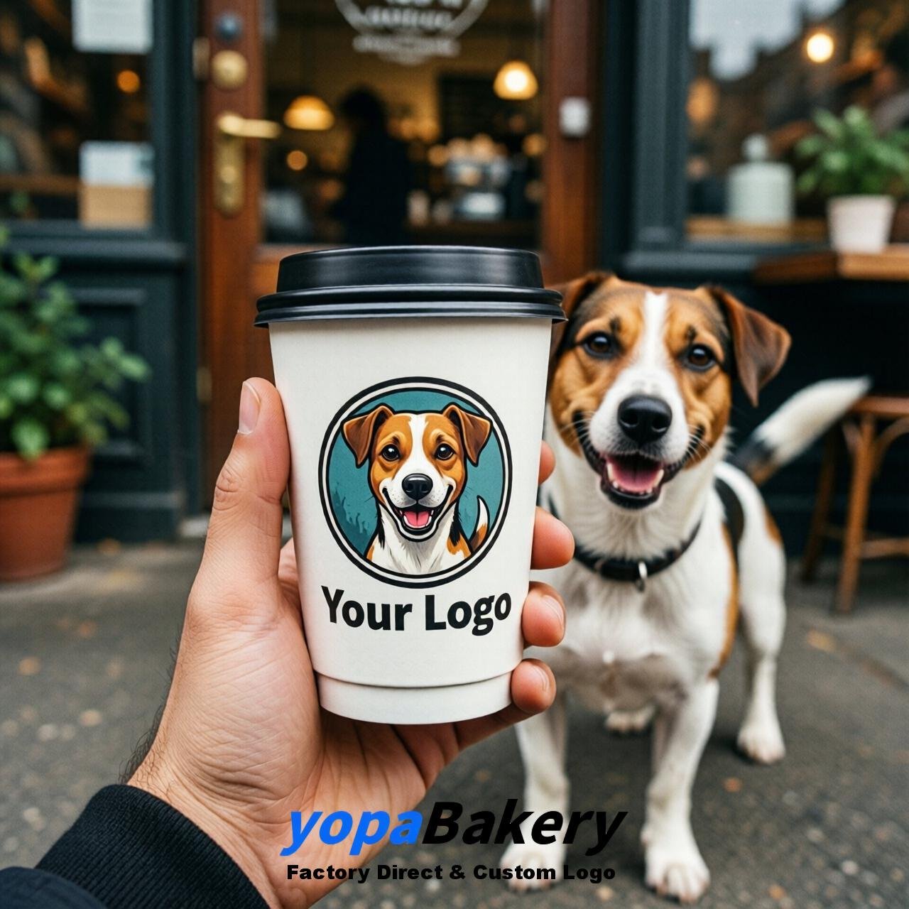 Jack Russell Terrier Double Wall Paper Cups: 8oz/12oz/16oz/20oz/22oz/24oz