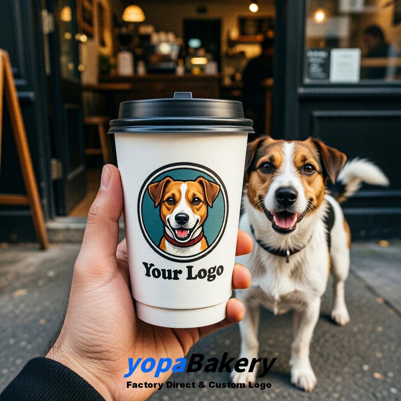 Jack Russell Terrier Double Wall Paper Cups: 8oz/12oz/16oz/20oz/22oz/24oz