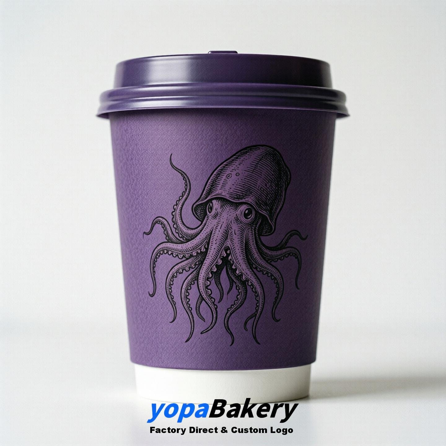 Jellyfish Double Wall Paper Cups: 100ml/120ml/200ml/240ml/300ml/360ml/400ml/500ml/600ml/700ml