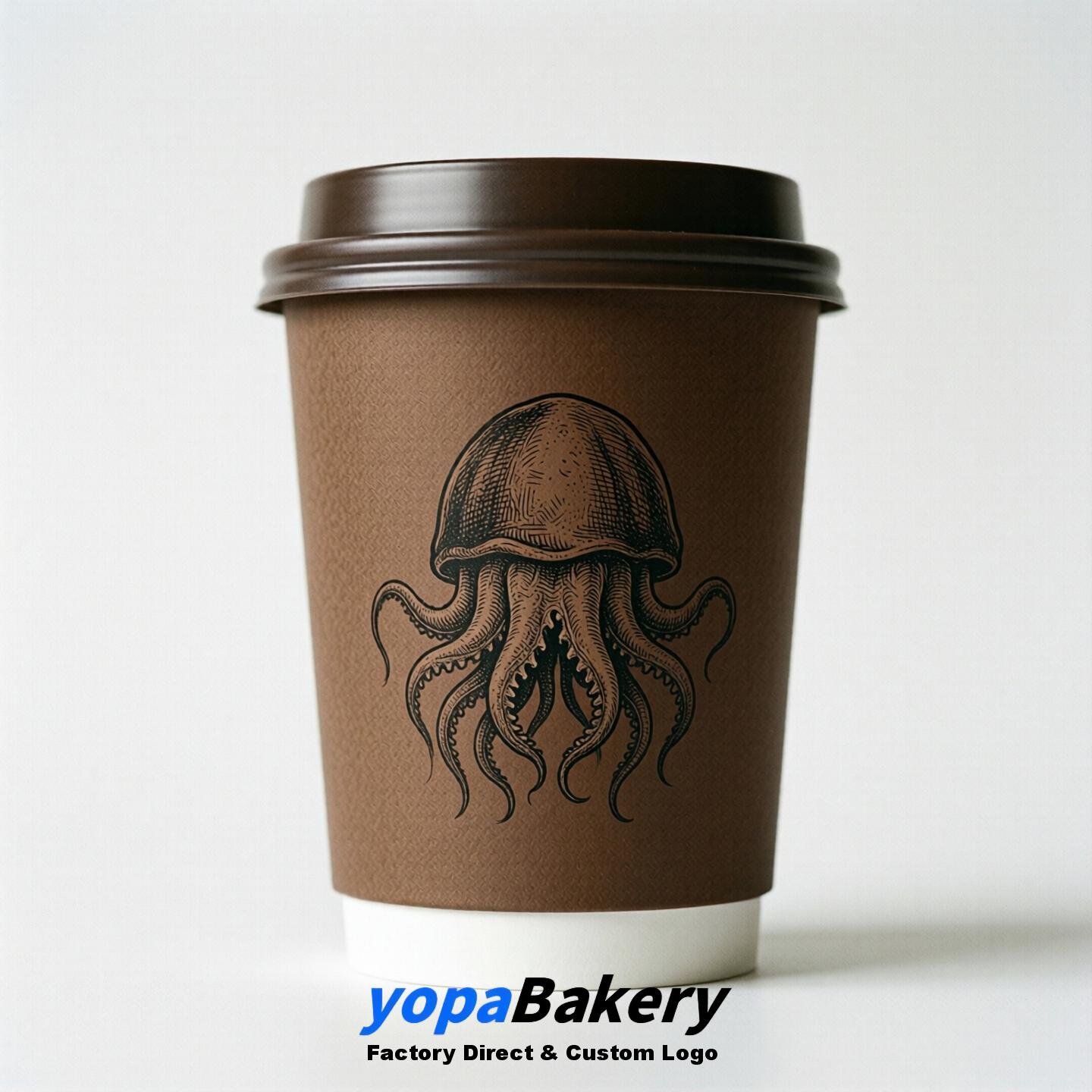 Jellyfish Double Wall Paper Cups: 100ml/120ml/200ml/240ml/300ml/360ml/400ml/500ml/600ml/700ml