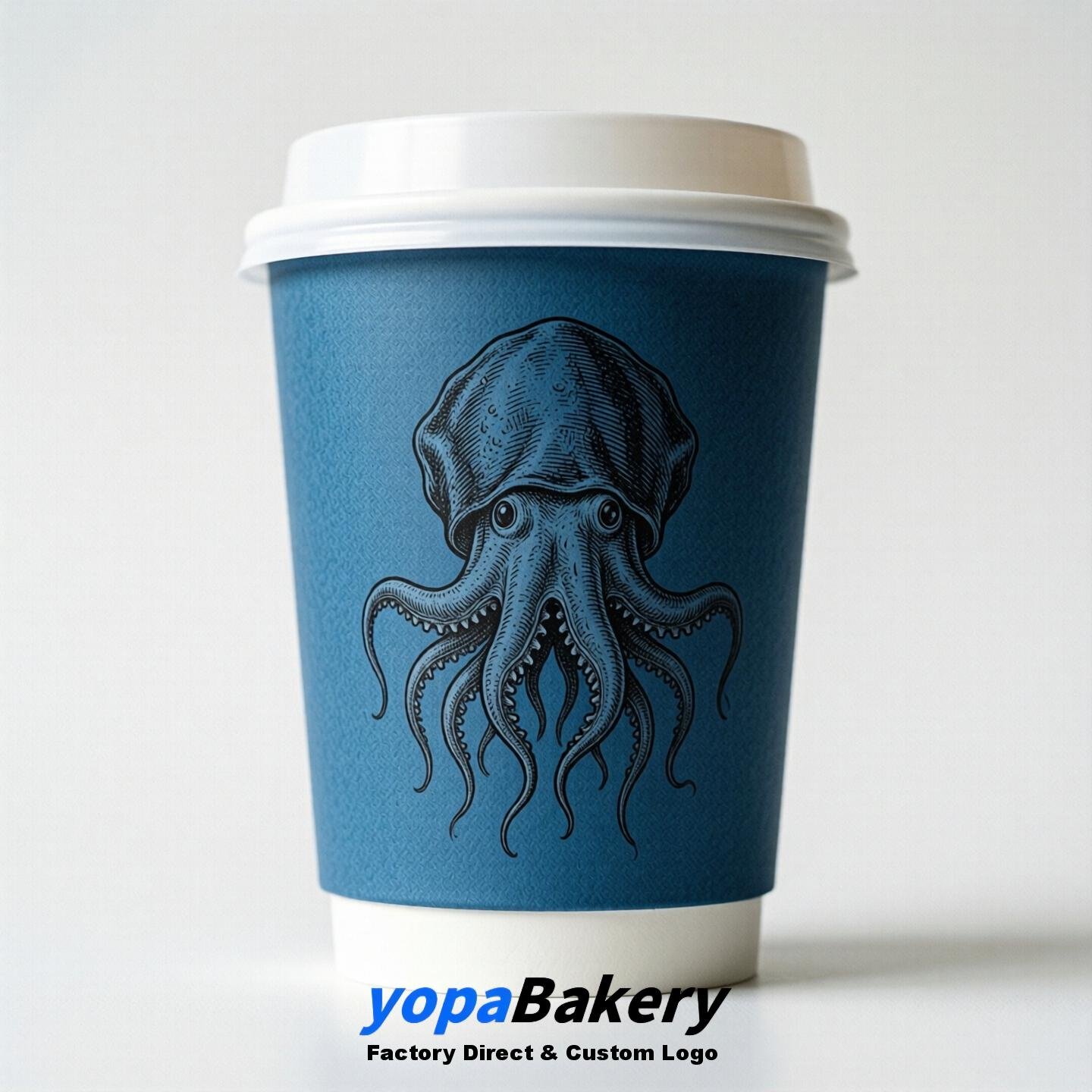Jellyfish Double Wall Paper Cups: 100ml/120ml/200ml/240ml/300ml/360ml/400ml/500ml/600ml/700ml