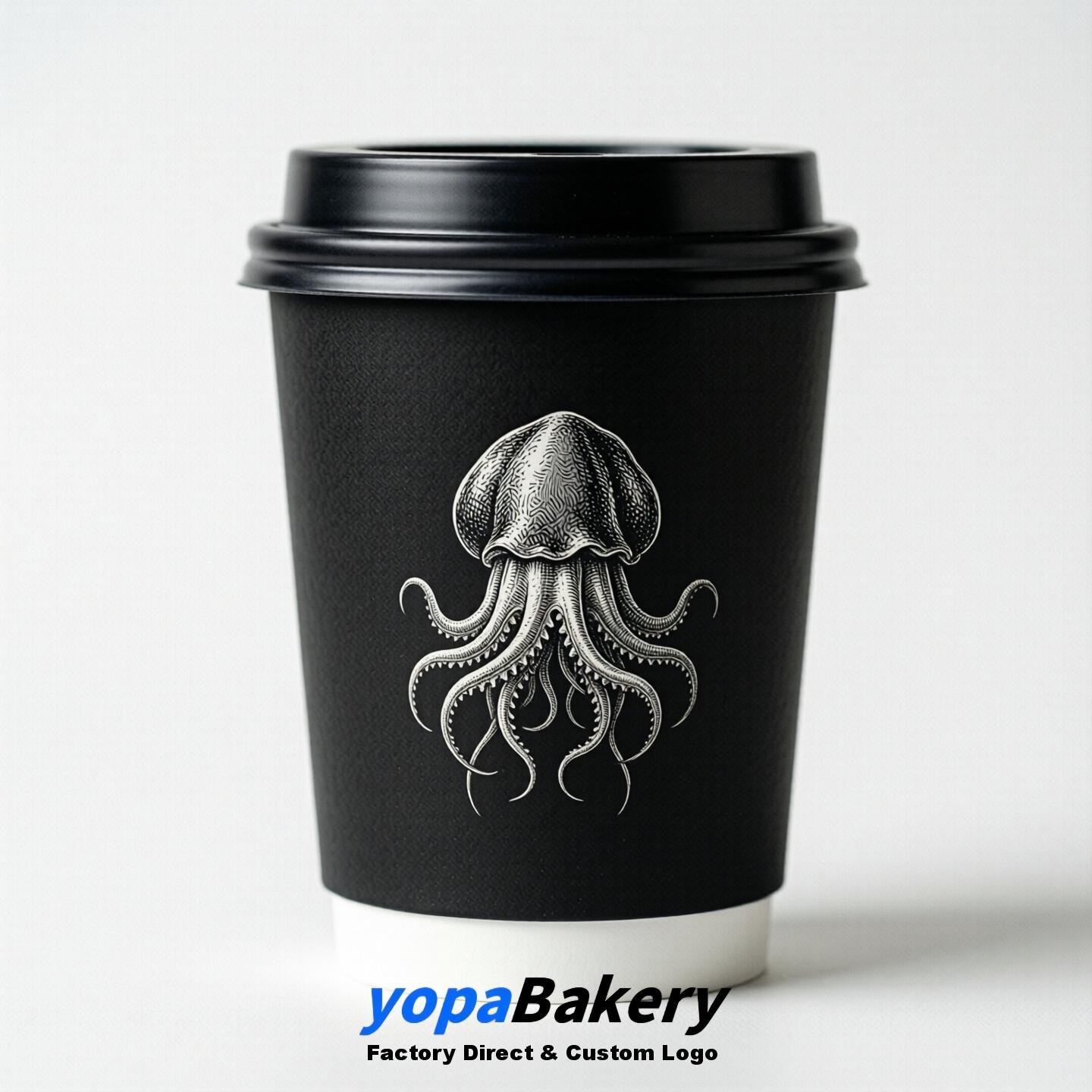 Jellyfish Double Wall Paper Cups: 100ml/120ml/200ml/240ml/300ml/360ml/400ml/500ml/600ml/700ml