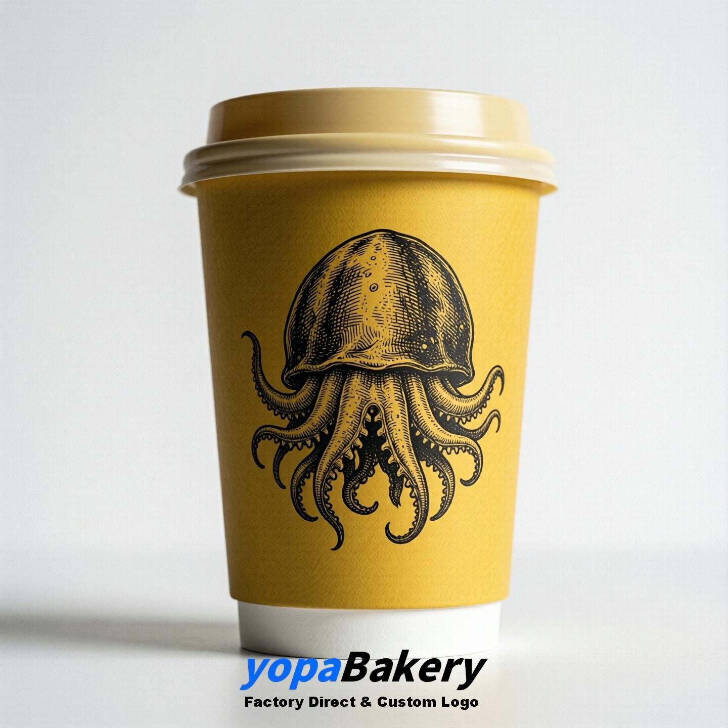 Jellyfish Double Wall Paper Cups: 100ml/120ml/200ml/240ml/300ml/360ml/400ml/500ml/600ml/700ml