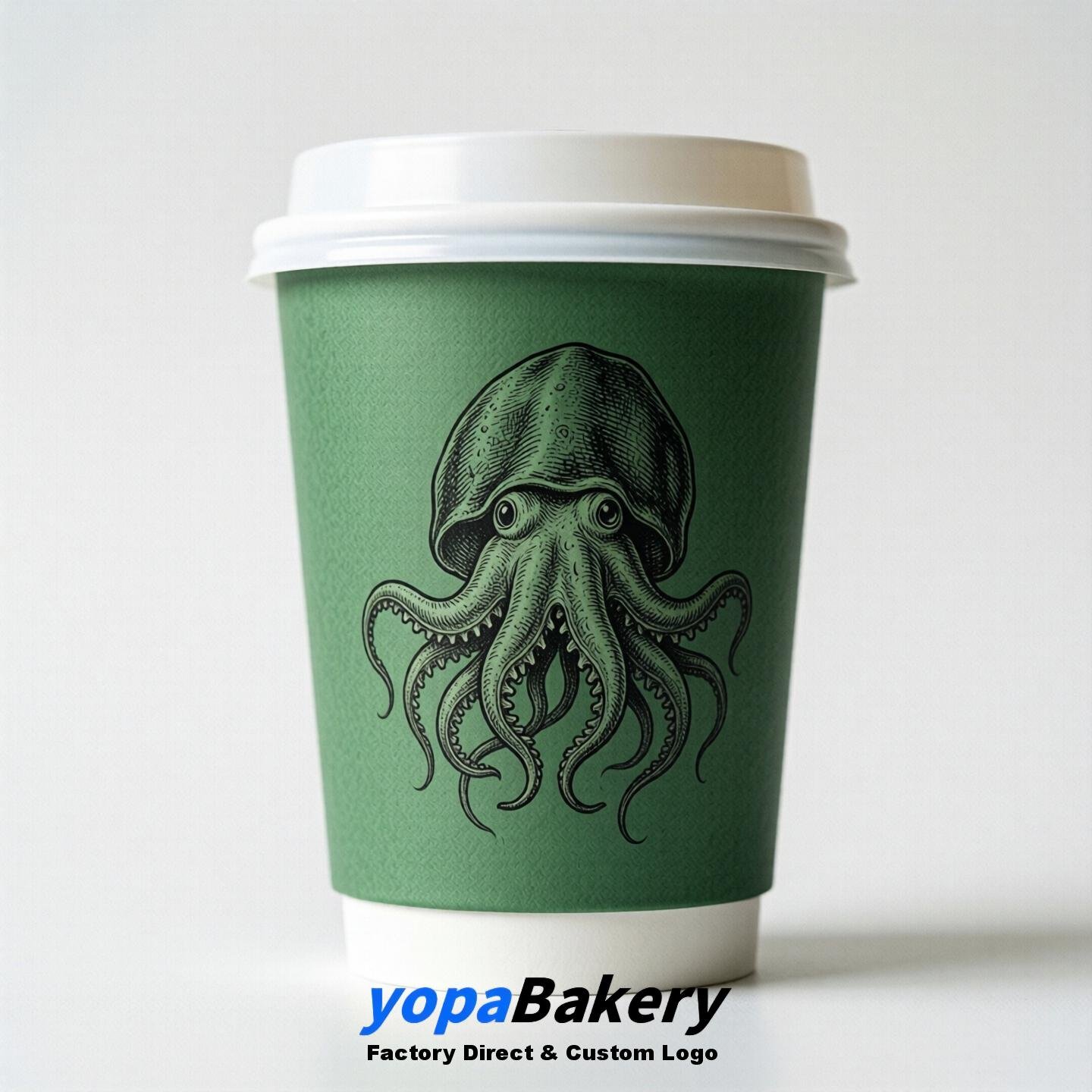 Jellyfish Double Wall Paper Cups: 100ml/120ml/200ml/240ml/300ml/360ml/400ml/500ml/600ml/700ml