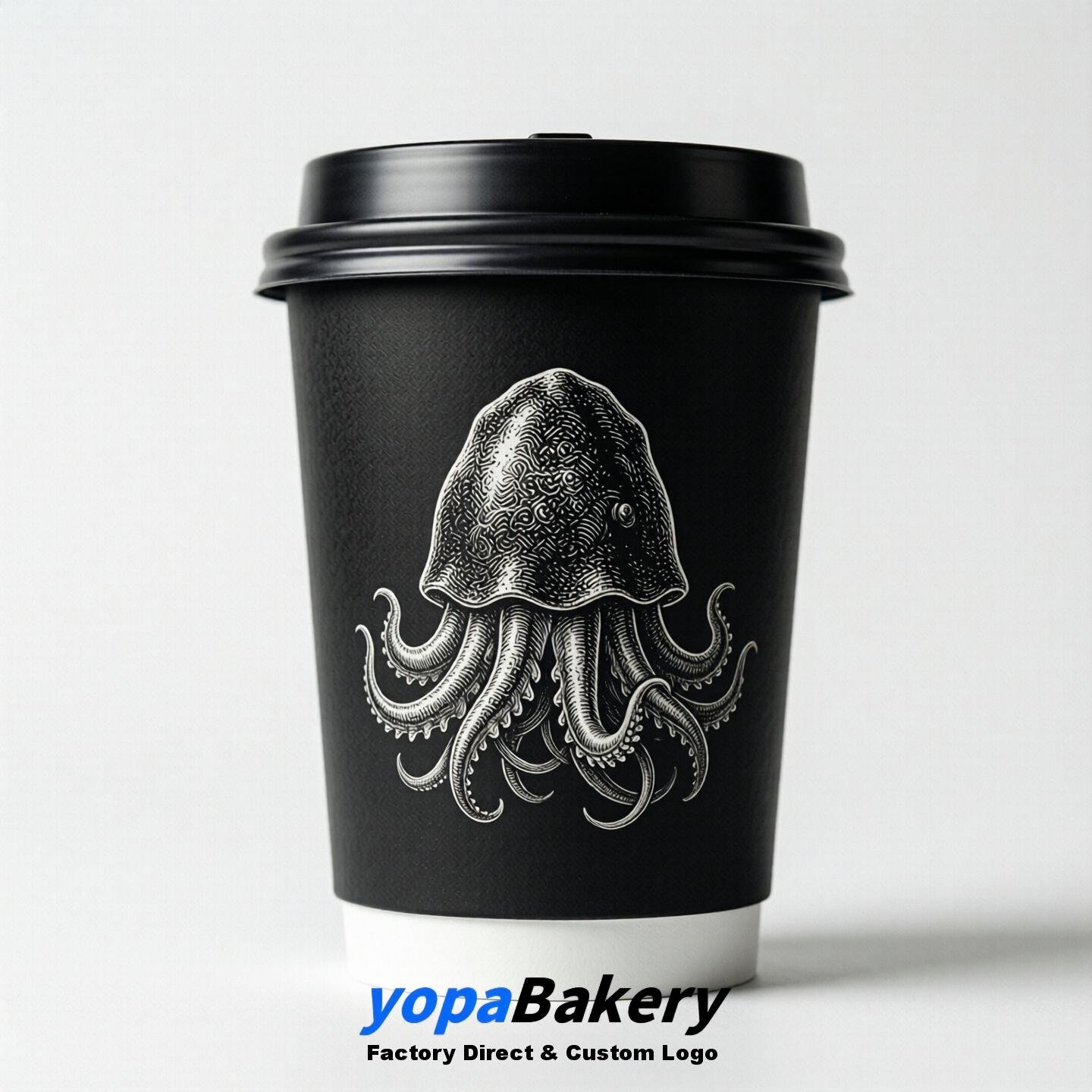 Jellyfish Double Wall Paper Cups: 100ml/120ml/200ml/240ml/300ml/360ml/400ml/500ml/600ml/700ml