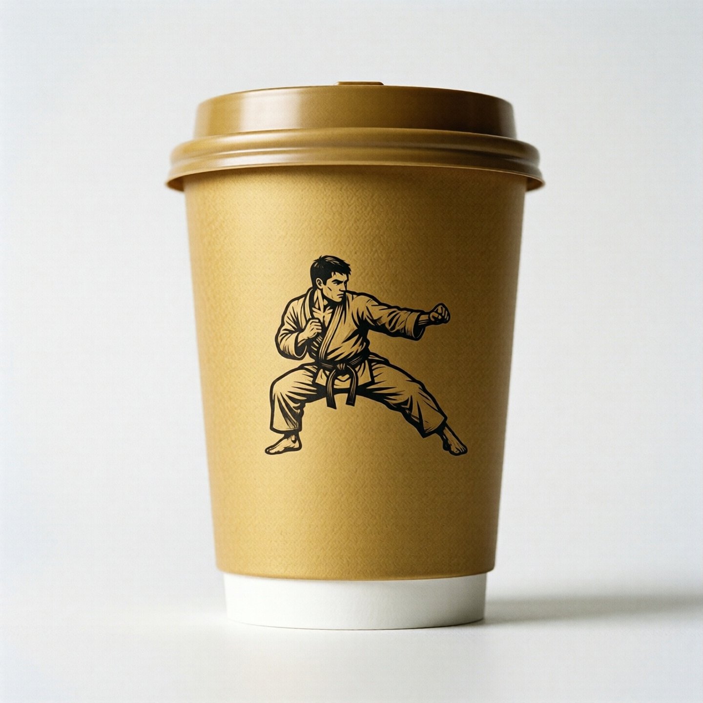 Karate Theme Coffee Paper Cups: 8oz/12oz/16oz/20oz Karate Theme Coffee Paper Cups: 8oz/12oz/16oz/20oz