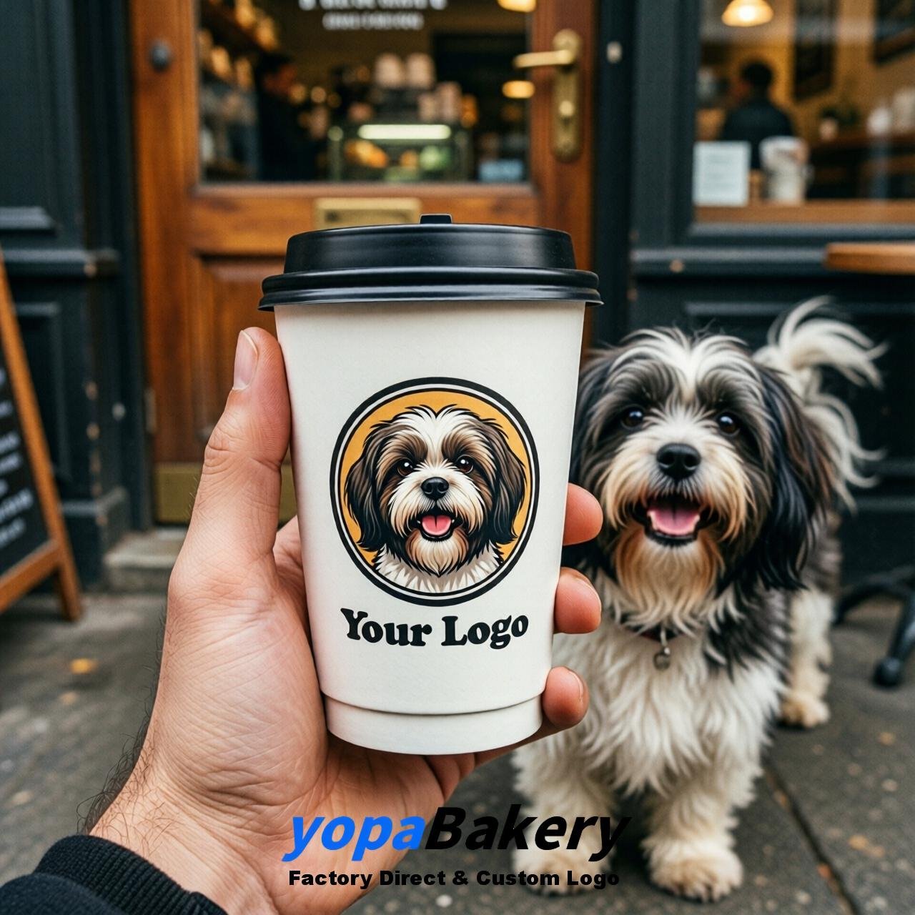 Lhasa Apso Double Wall Paper Cups: 8oz/12oz/16oz/20oz/22oz/24oz